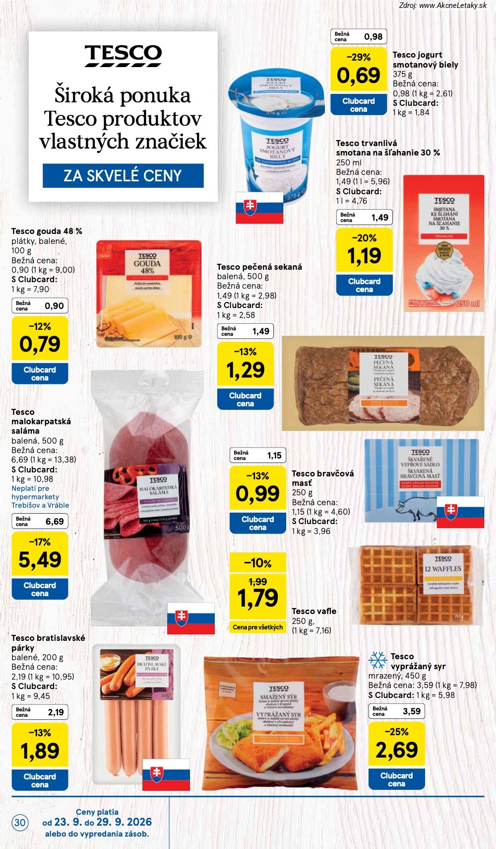 Strana 40 - leták Tesco (23. 9. - 29. 9. 2026)