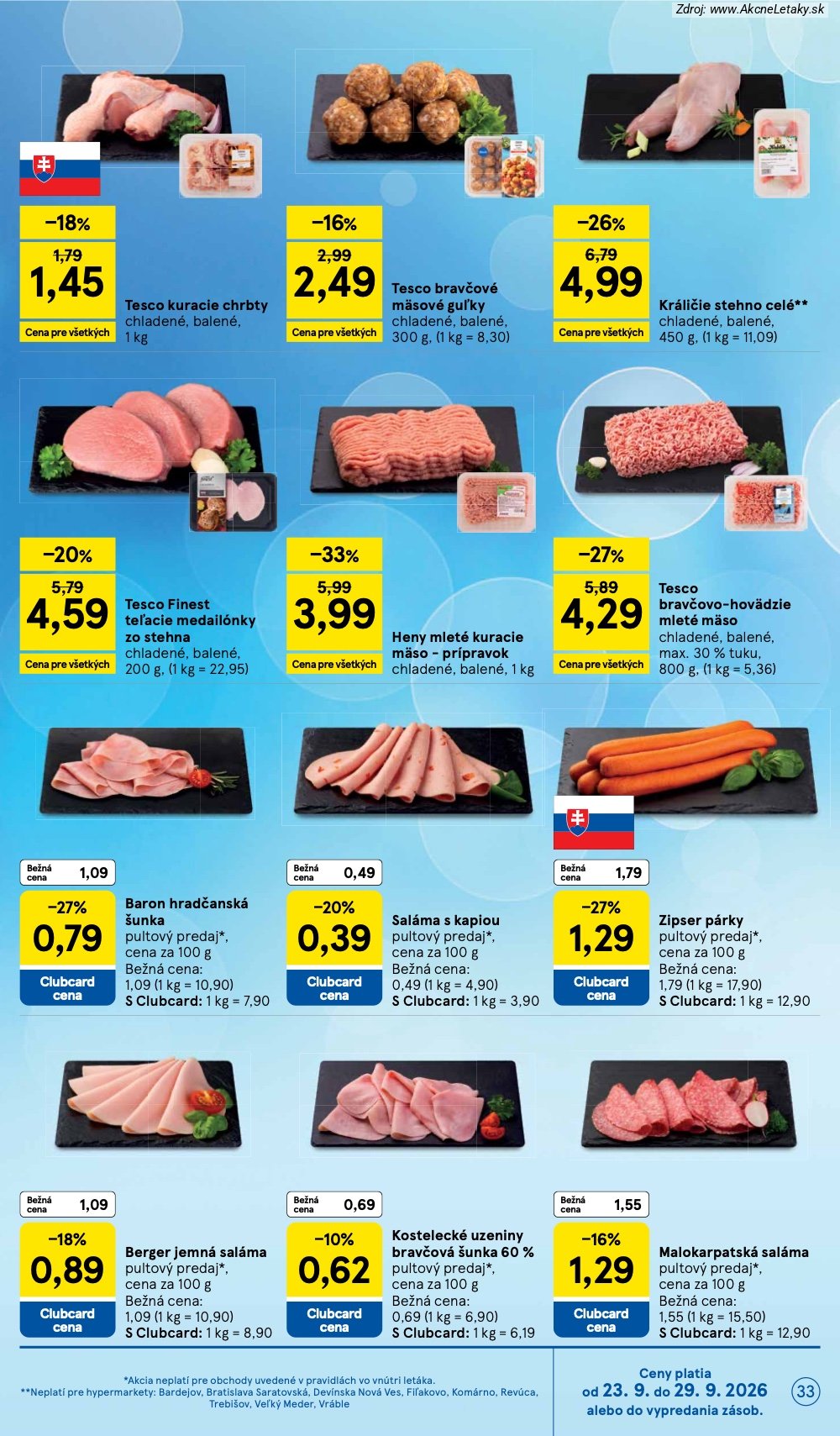 Strana 64 - leták Tesco (23. 9. - 29. 9. 2026)