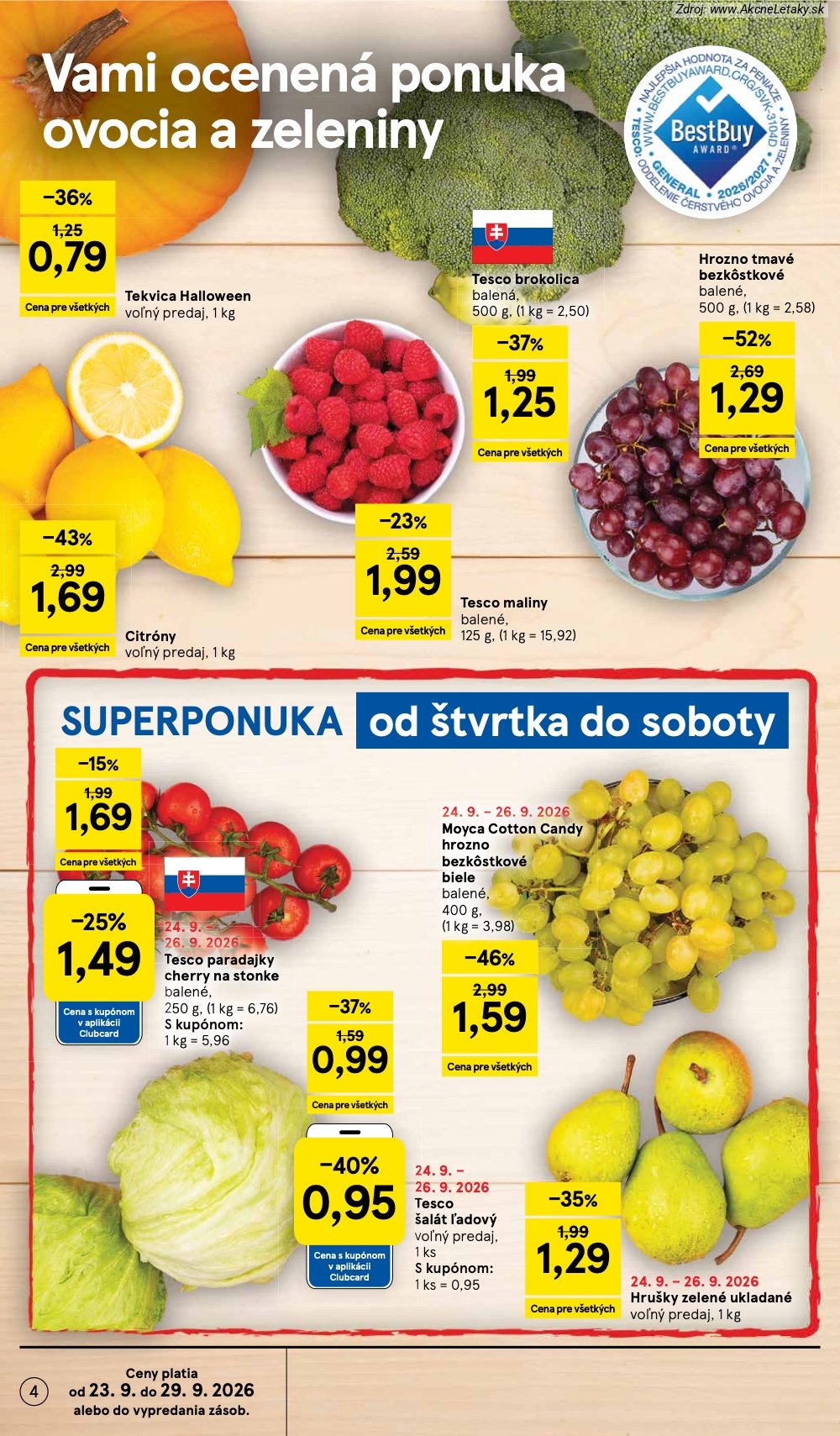 Strana 30 - leták Tesco (23. 9. - 29. 9. 2026)