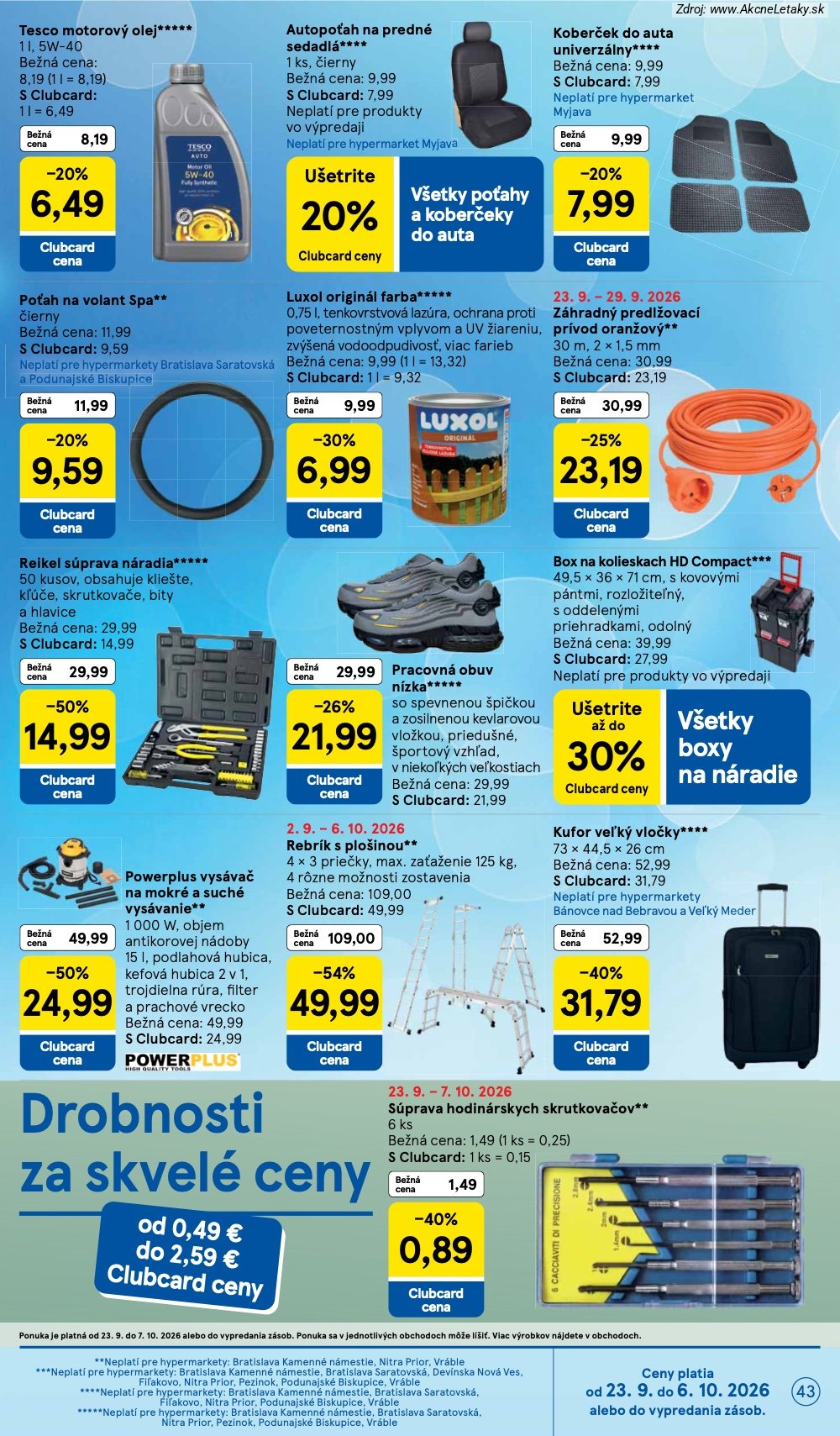 Strana 25 - leták Tesco (23. 9. - 29. 9. 2026)
