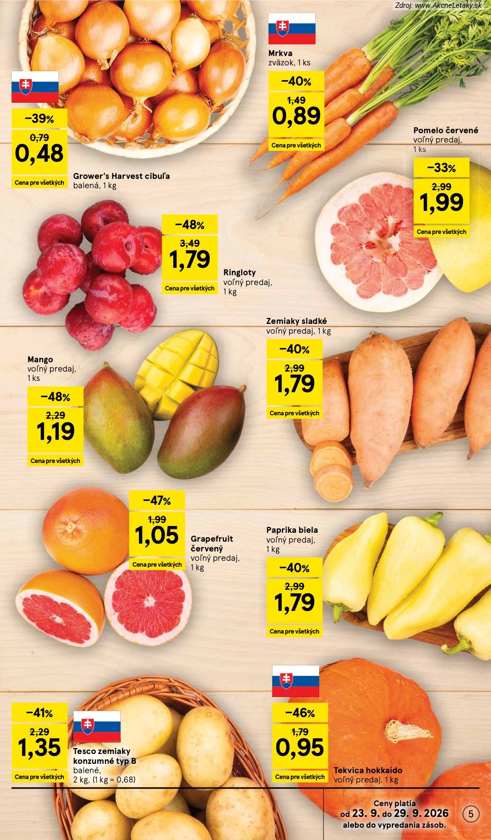 Strana 5 - leták Tesco (23. 9. - 29. 9. 2026)