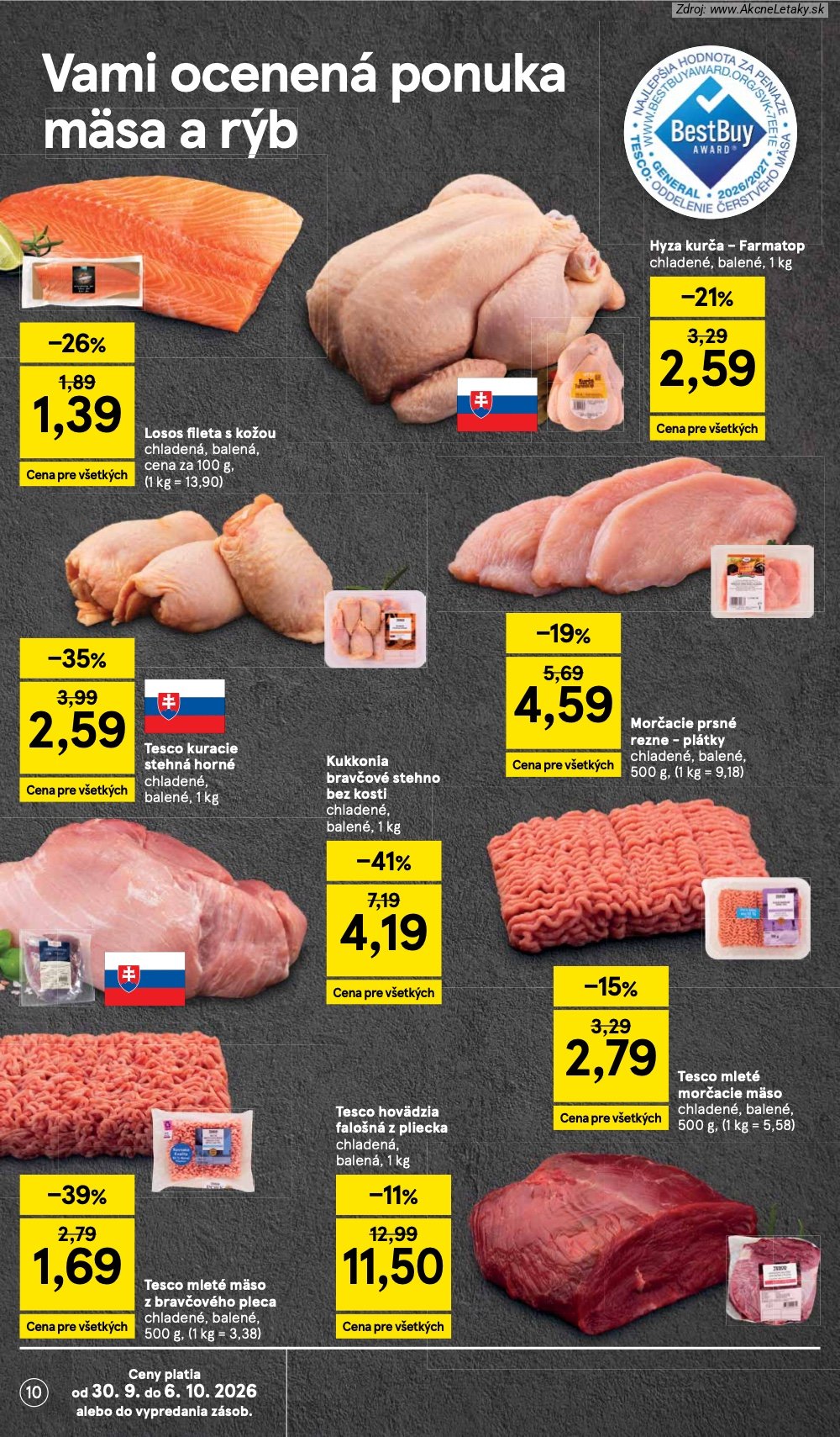 Leták Tesco (30. 9. - 6. 10. 2026) - strana 10 z 30