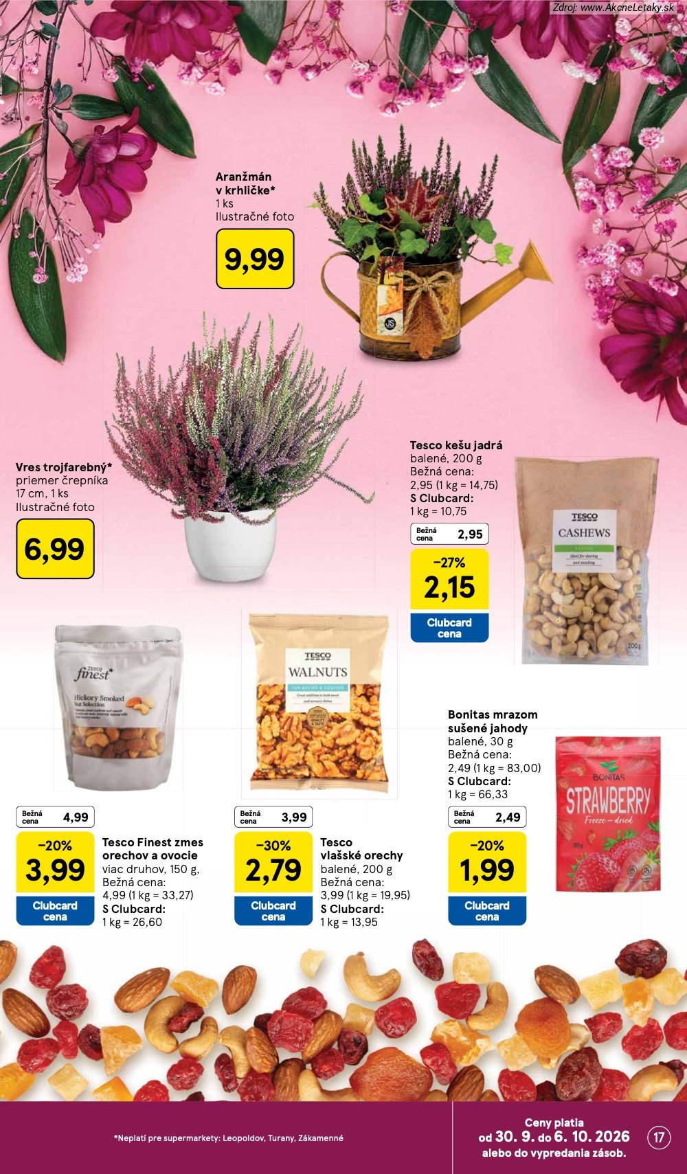 Leták Tesco (30. 9. - 6. 10. 2026) - strana 17 z 30
