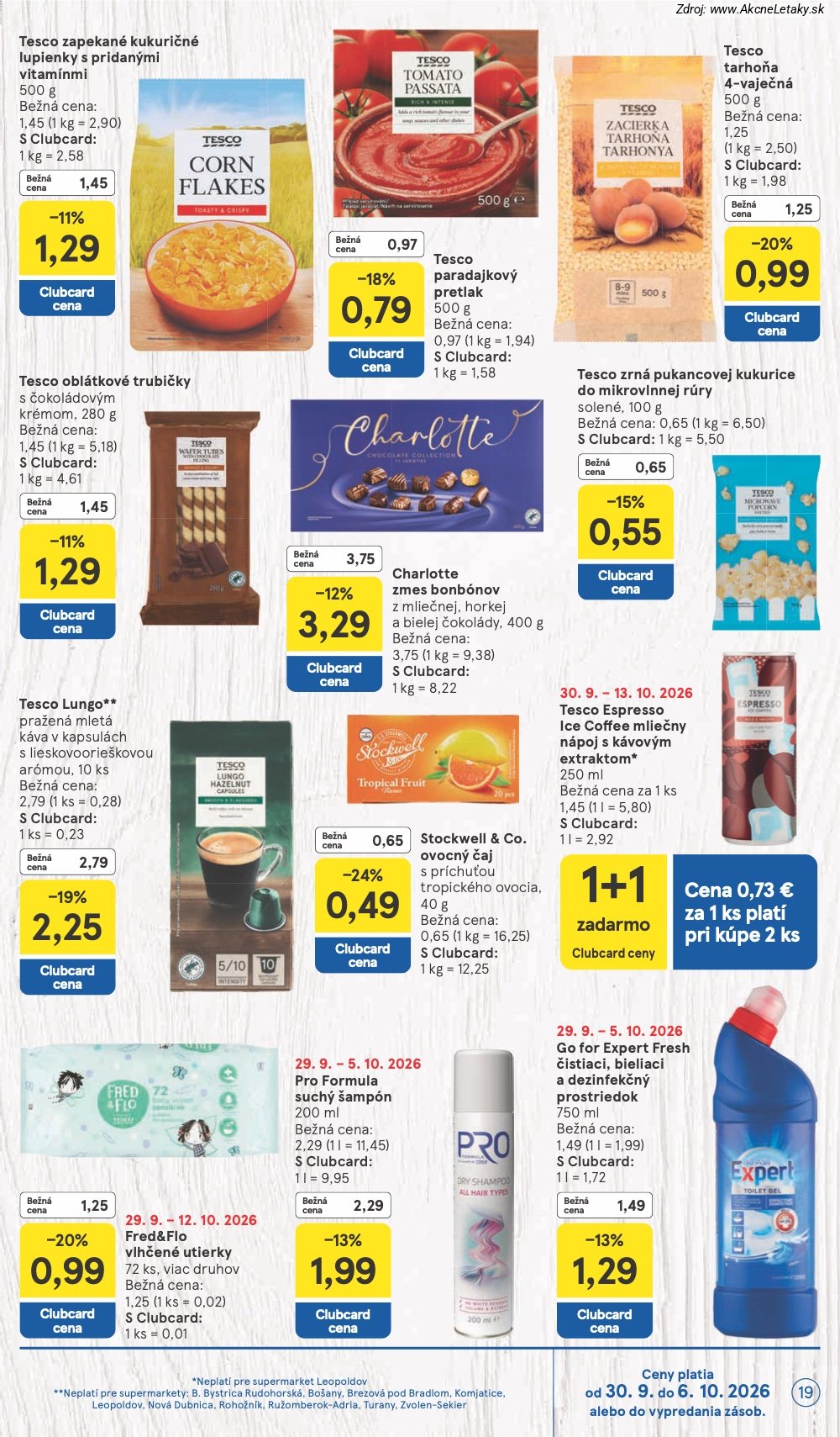 Leták Tesco (30. 9. - 6. 10. 2026) - strana 19 z 30