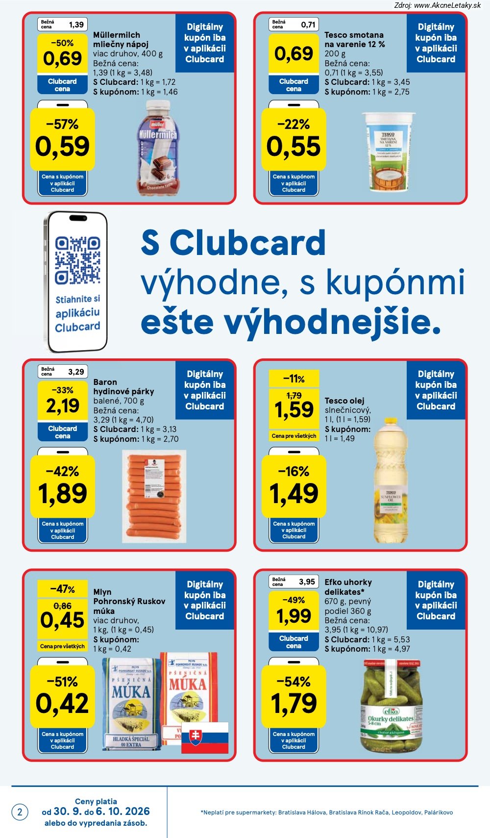 Leták Tesco (30. 9. - 6. 10. 2026) - strana 2 z 30