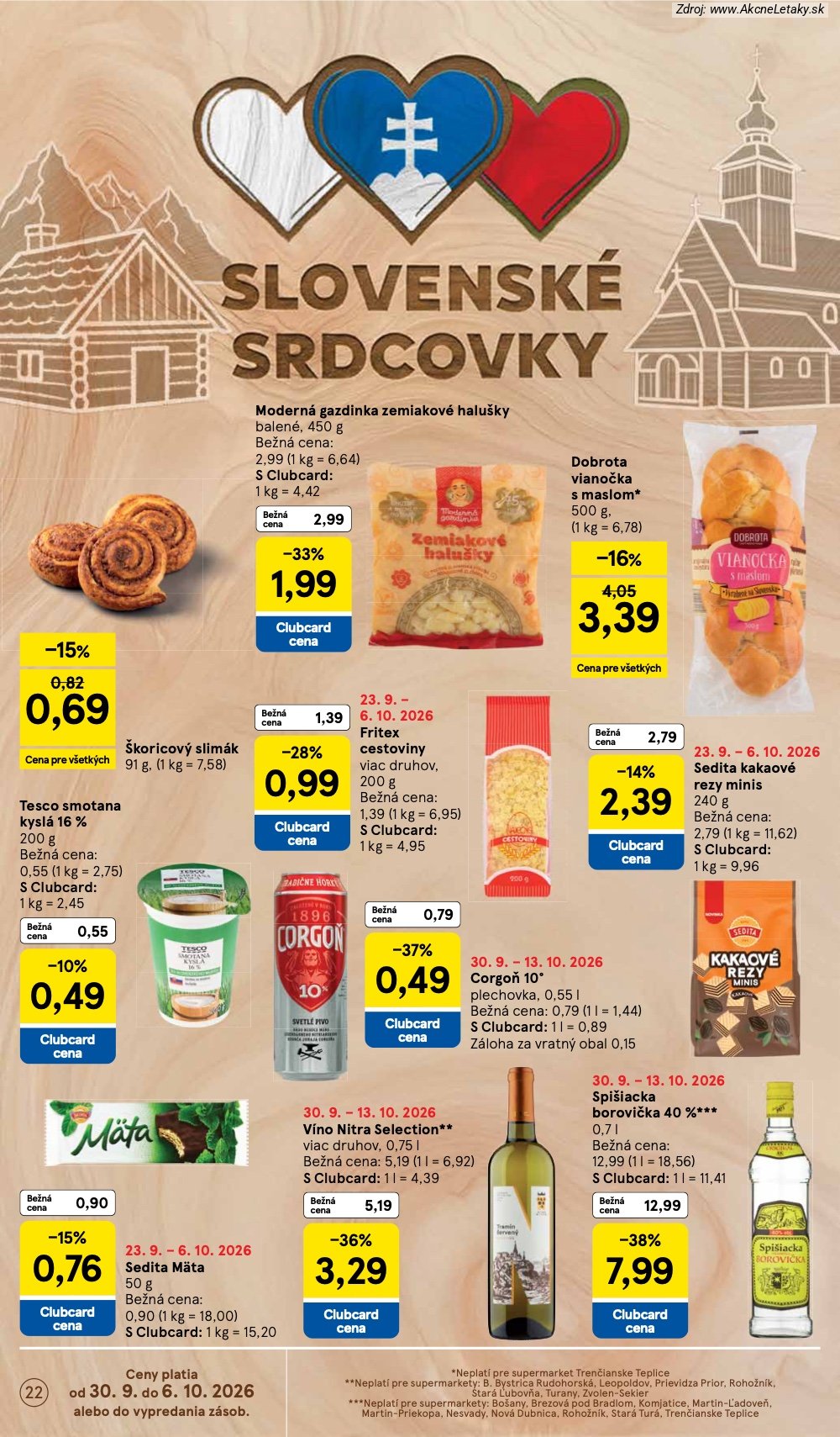 Leták Tesco (30. 9. - 6. 10. 2026) - strana 22 z 30