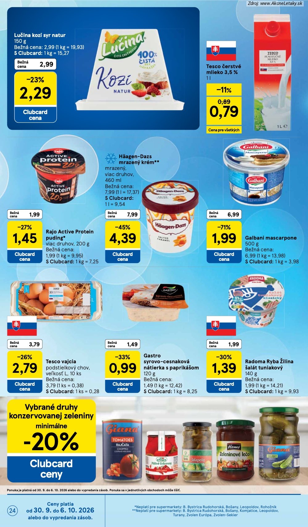 Leták Tesco (30. 9. - 6. 10. 2026) - strana 24 z 30