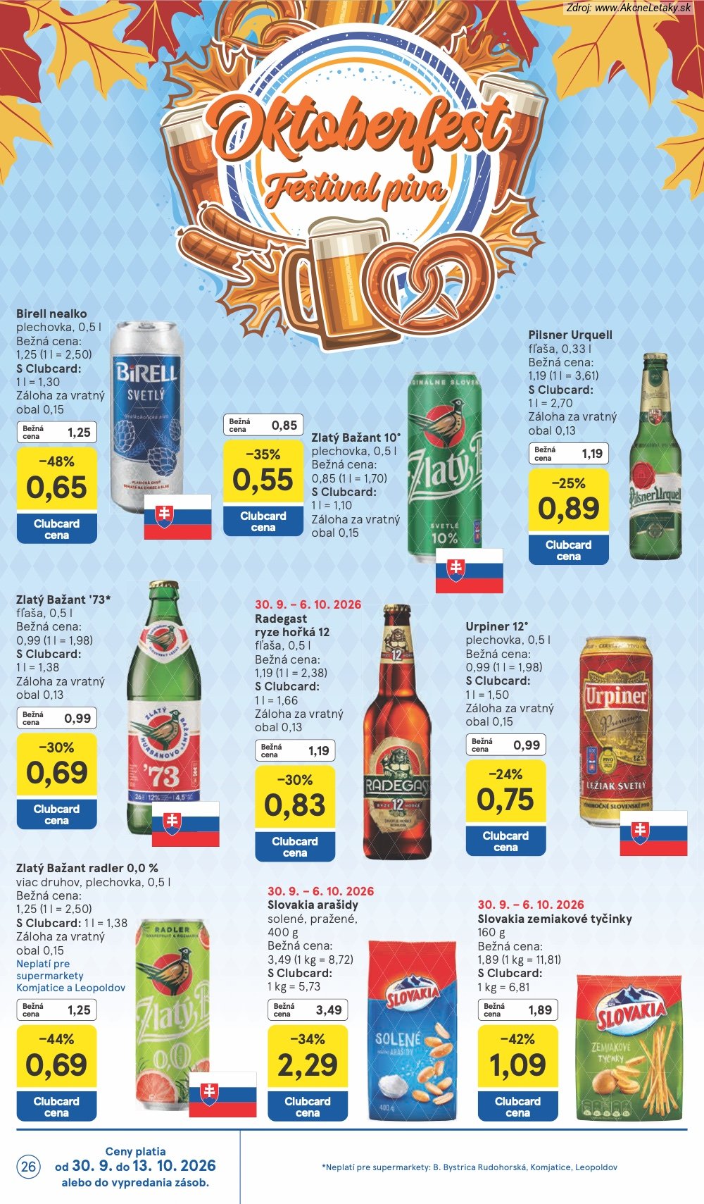 Leták Tesco (30. 9. - 6. 10. 2026) - strana 26 z 30
