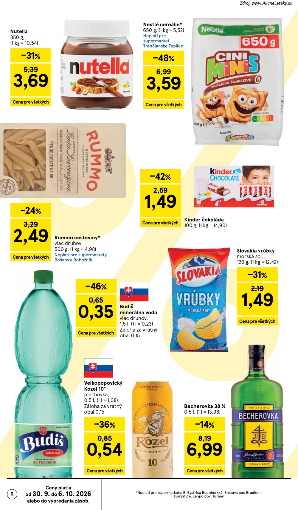 Leták Tesco (30. 9. - 6. 10. 2026) - strana 8 z 30