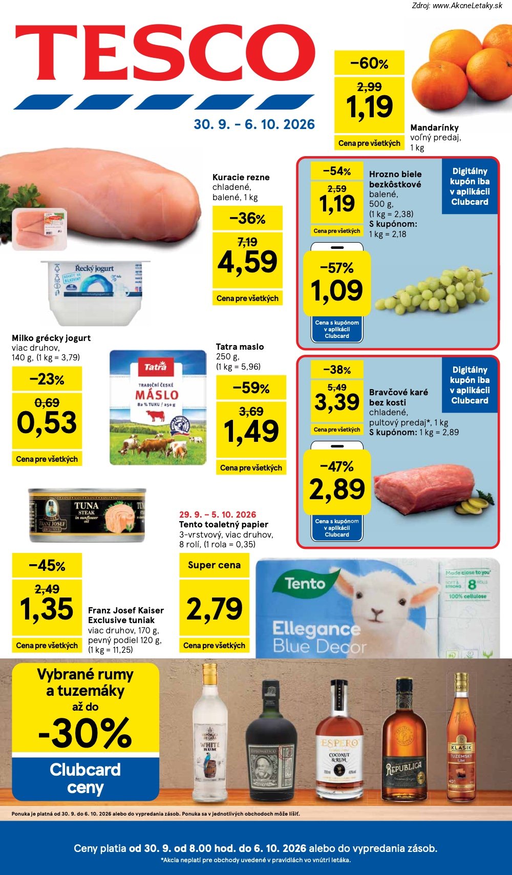 Leták Tesco - strana 1