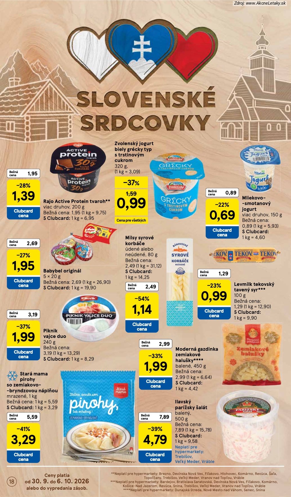 Strana 1 - leták Tesco (30. 9. - 6. 10. 2026)