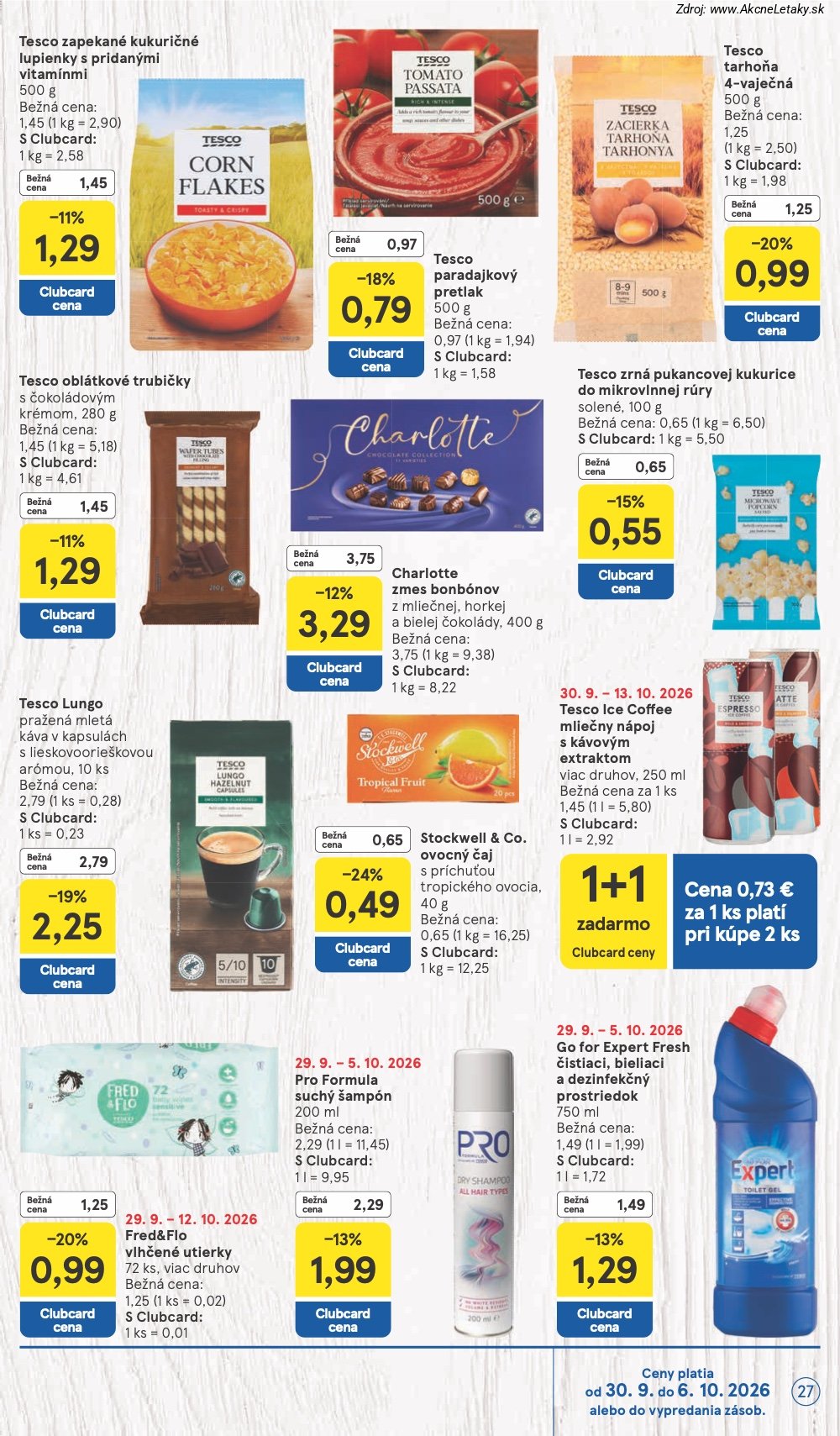 Strana 2 - leták Tesco (30. 9. - 6. 10. 2026)