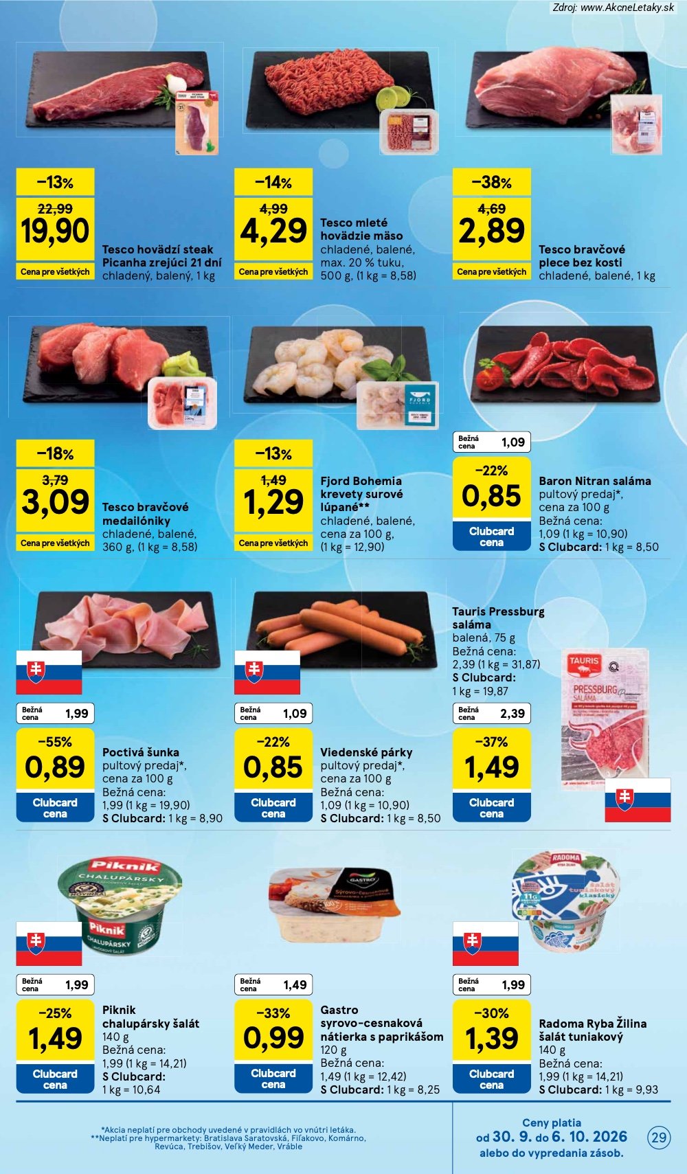 Strana 19 - leták Tesco (30. 9. - 6. 10. 2026)
