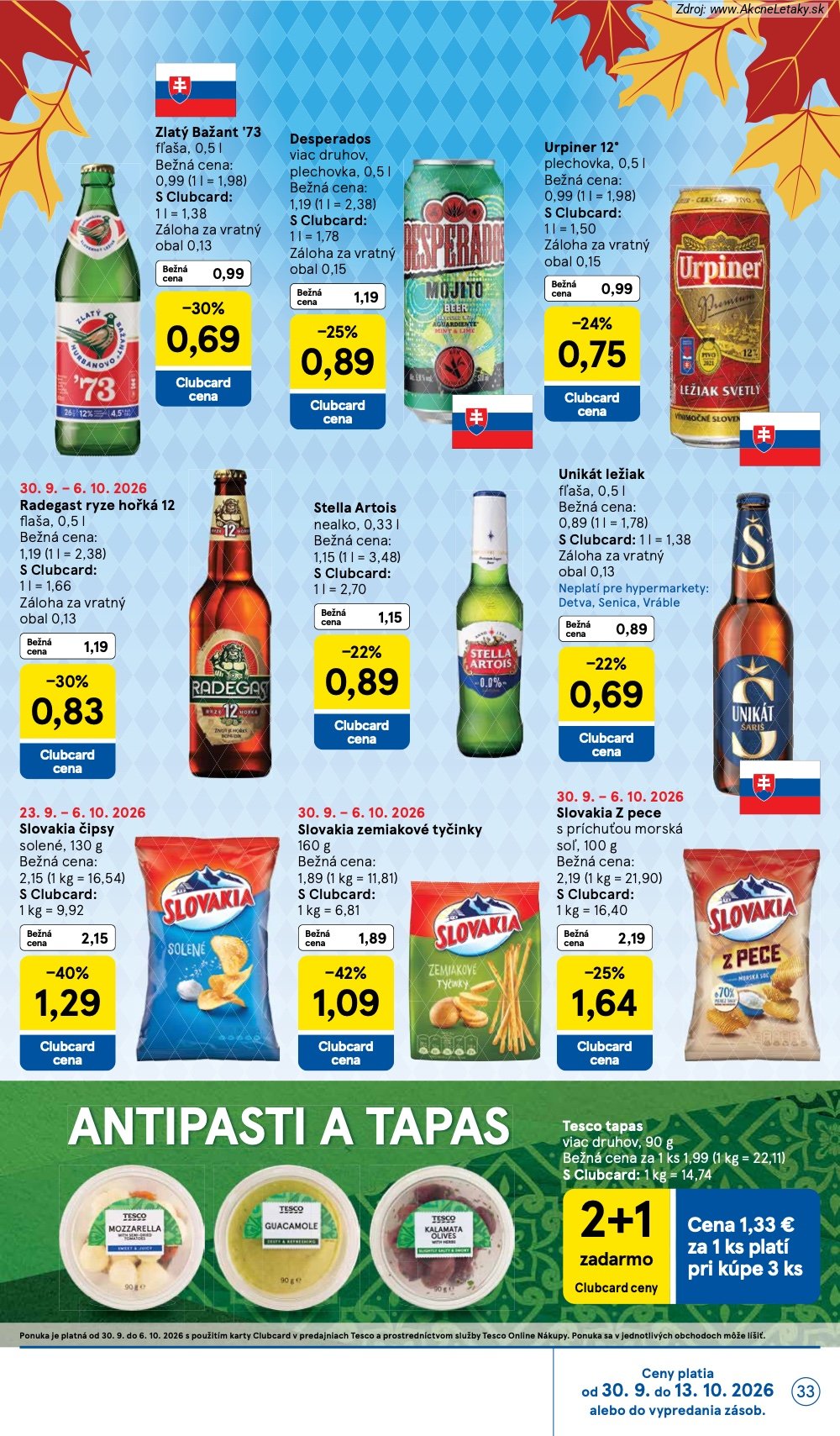 Strana 2 - leták Tesco (30. 9. - 6. 10. 2026)