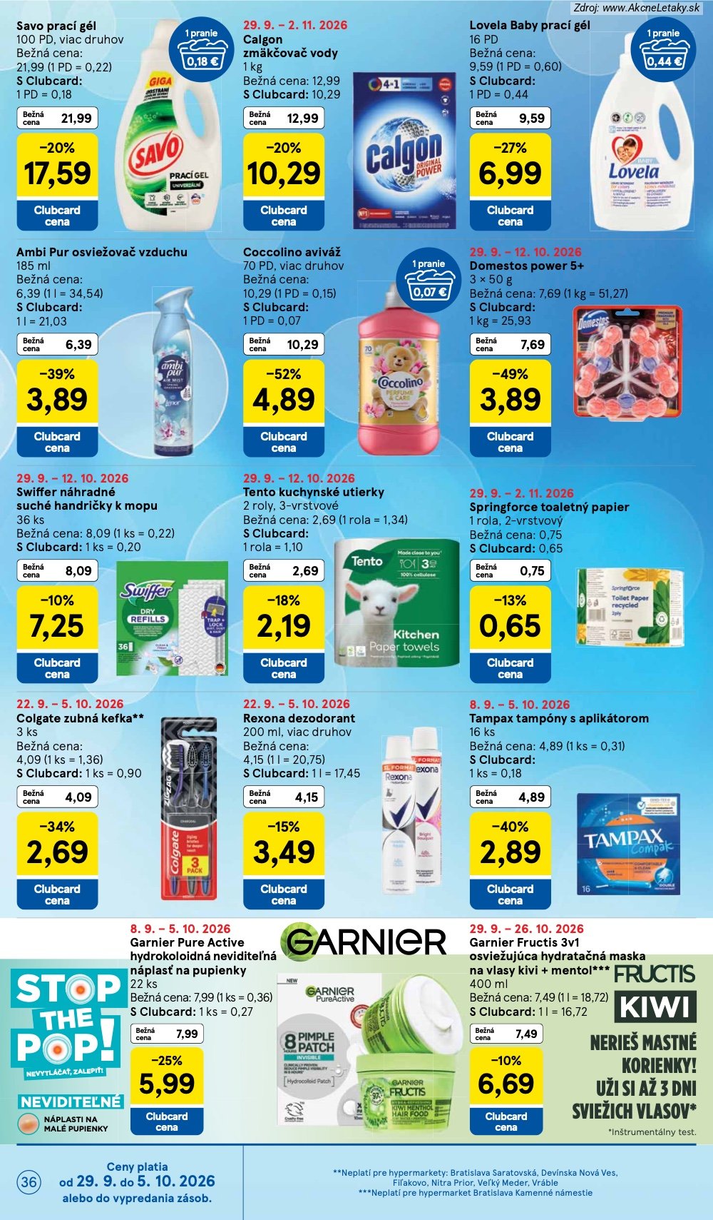 Strana 2 - leták Tesco (30. 9. - 6. 10. 2026)