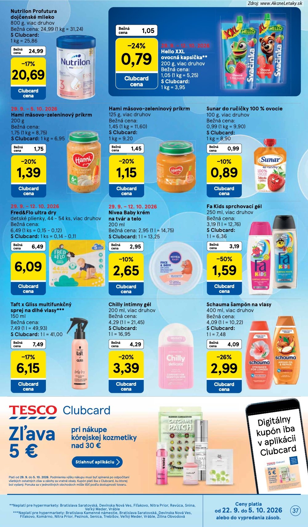 Strana 3 - leták Tesco (30. 9. - 6. 10. 2026)