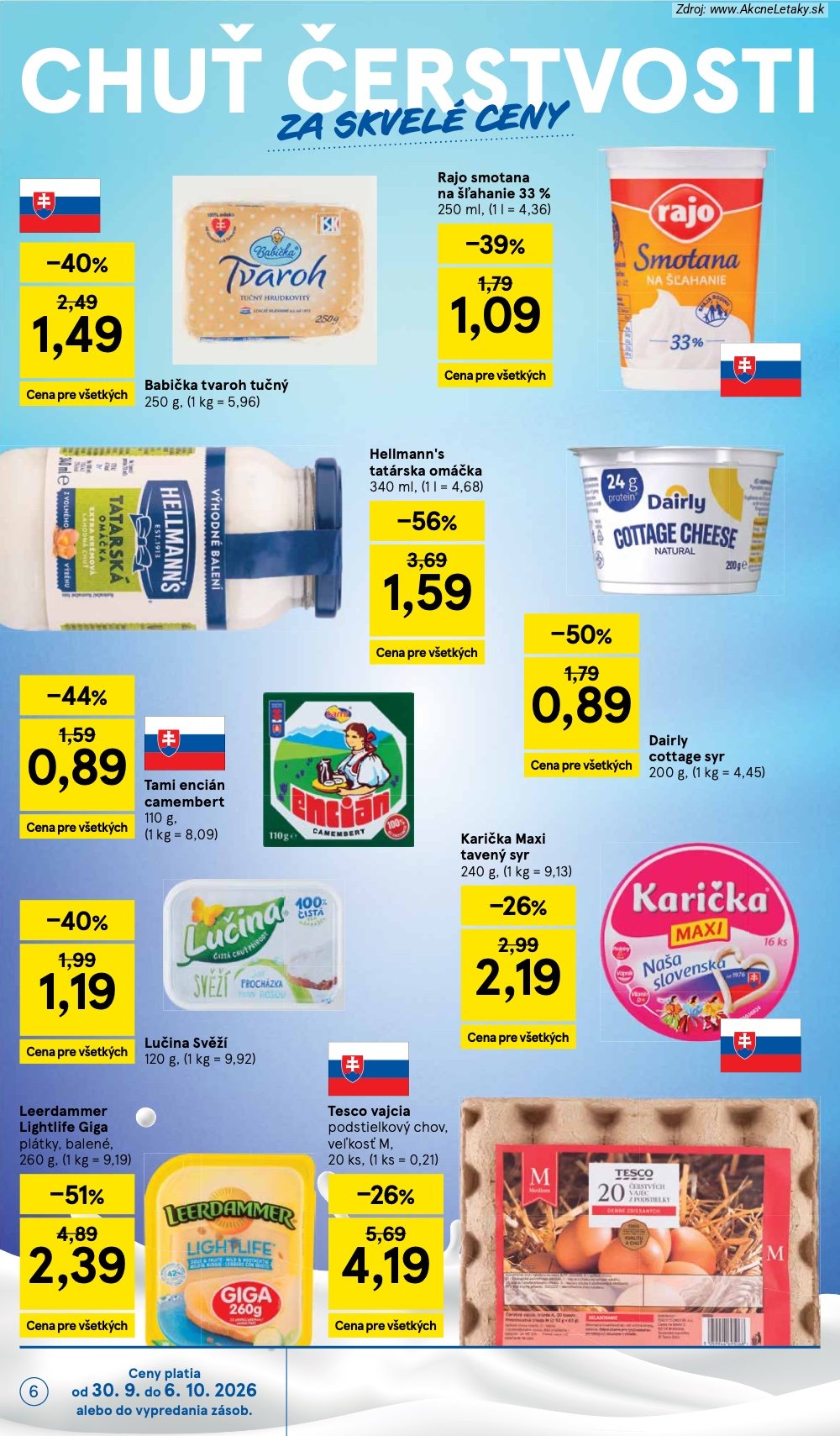 Strana 3 - leták Tesco (30. 9. - 6. 10. 2026)