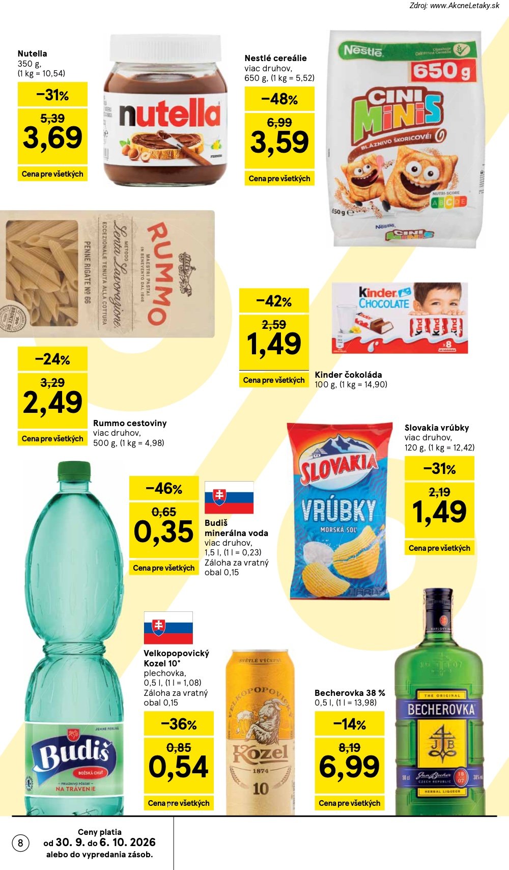 Strana 1 - leták Tesco (30. 9. - 6. 10. 2026)