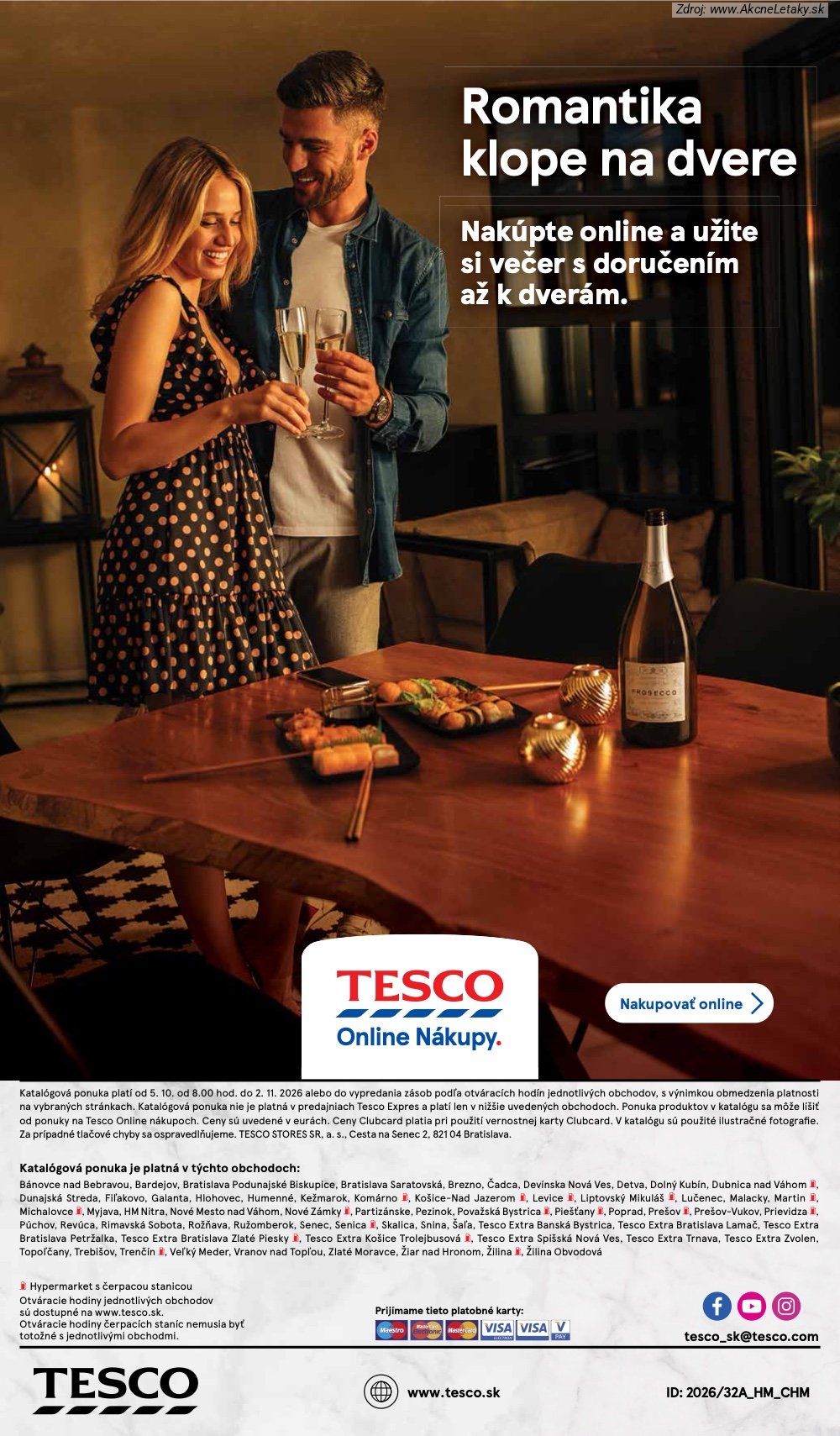 Leták Tesco (5. 10. - 2. 11. 2026) - strana 15 z 15