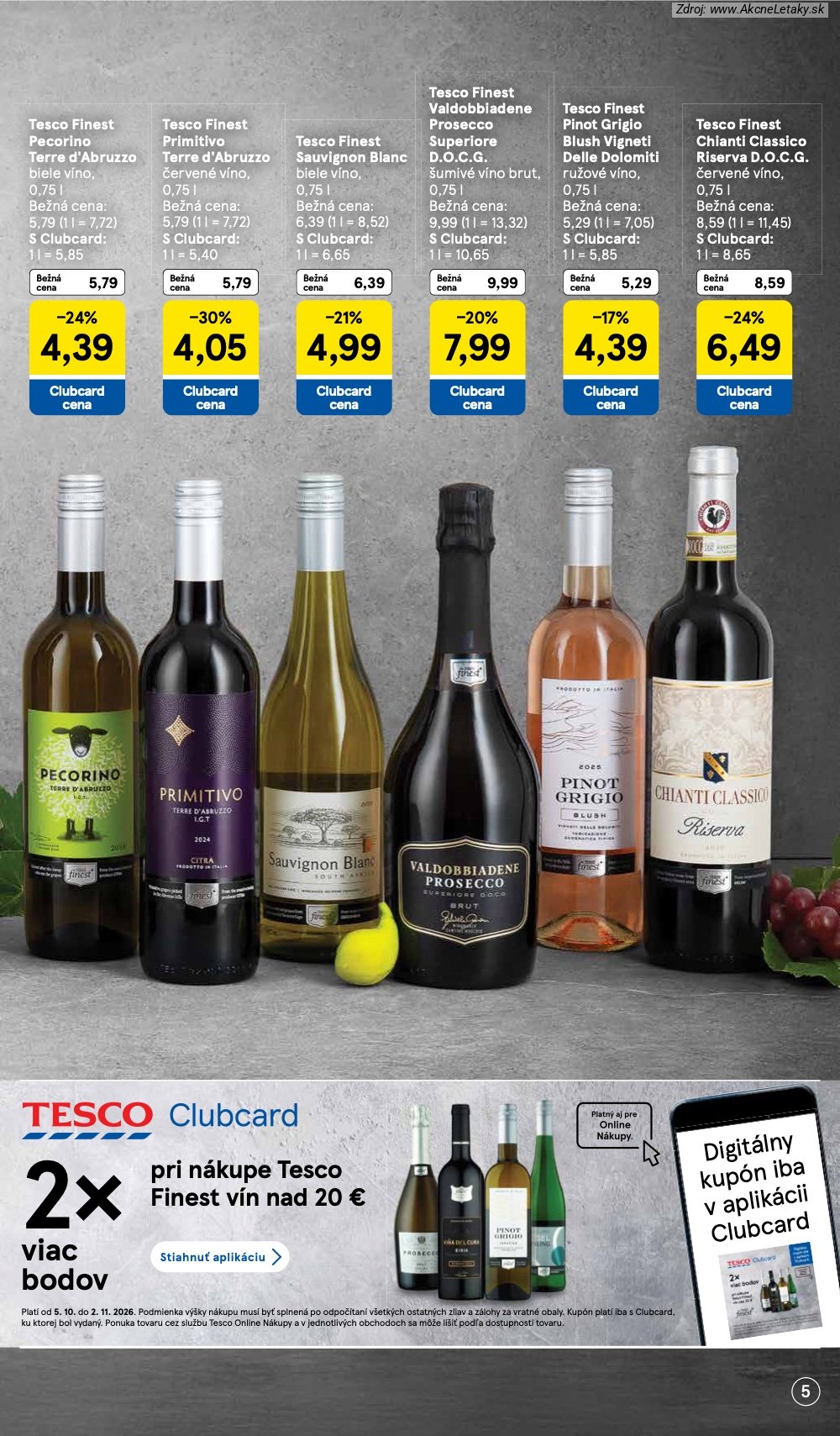Leták Tesco (5. 10. - 2. 11. 2026) - strana 5 z 15