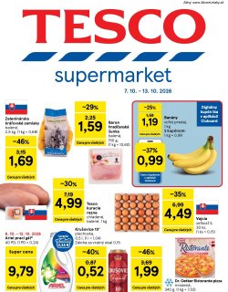 Leták Tesco 7. 10. - 13. 10. 2026 Supermarkety