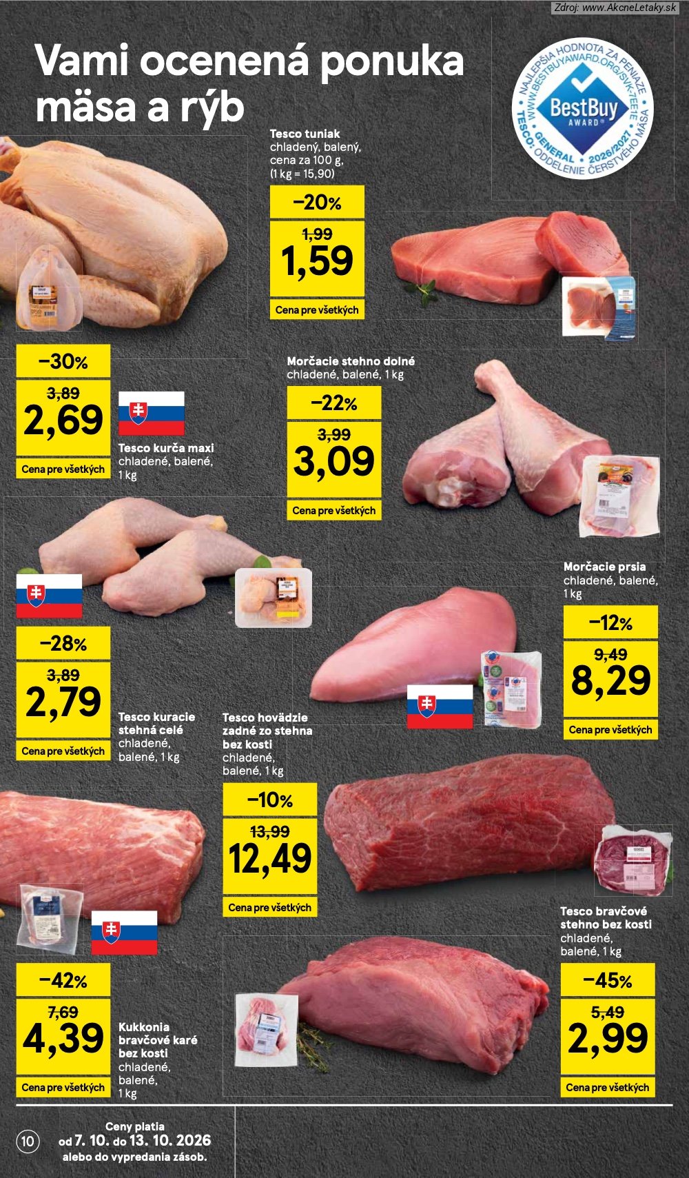 Leták Tesco (7. 10. - 13. 10. 2026) - strana 10 z 30