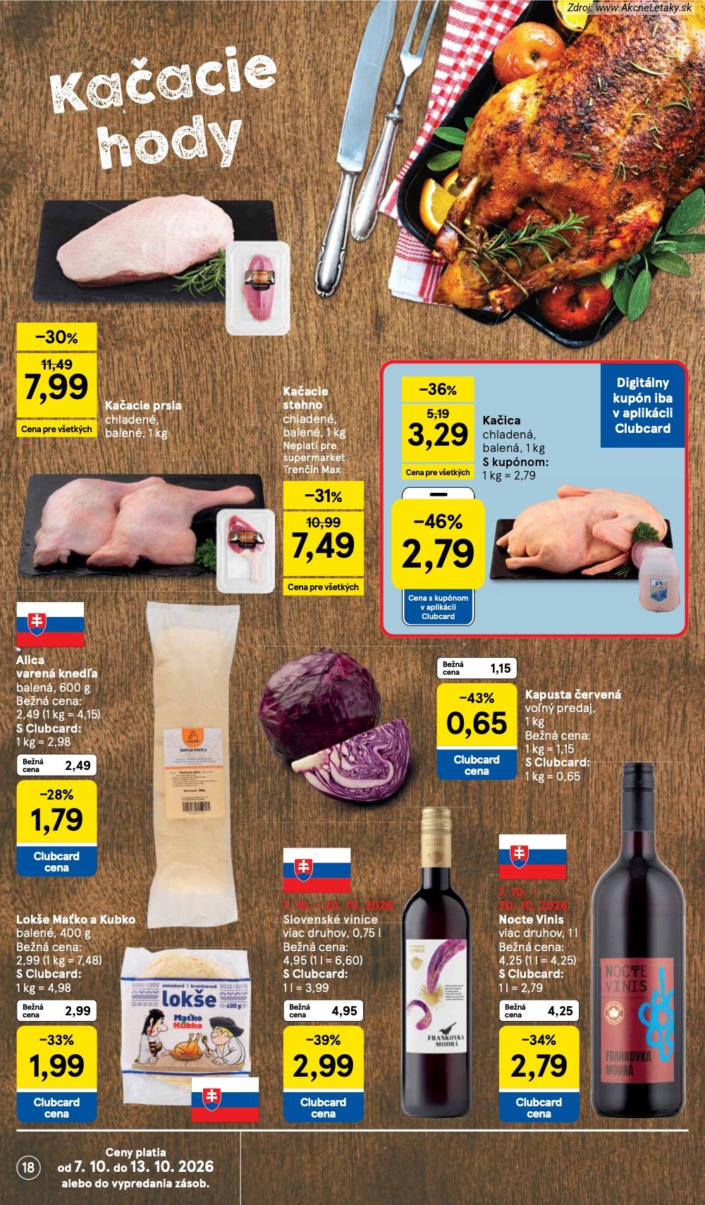 Leták Tesco (7. 10. - 13. 10. 2026) - strana 18 z 30