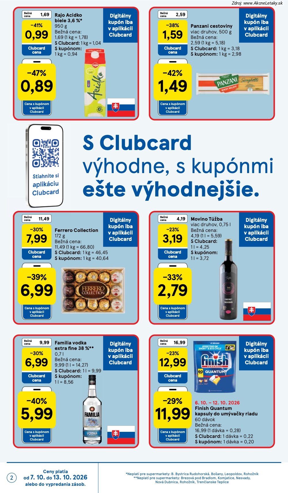 Leták Tesco (7. 10. - 13. 10. 2026) - strana 2 z 30