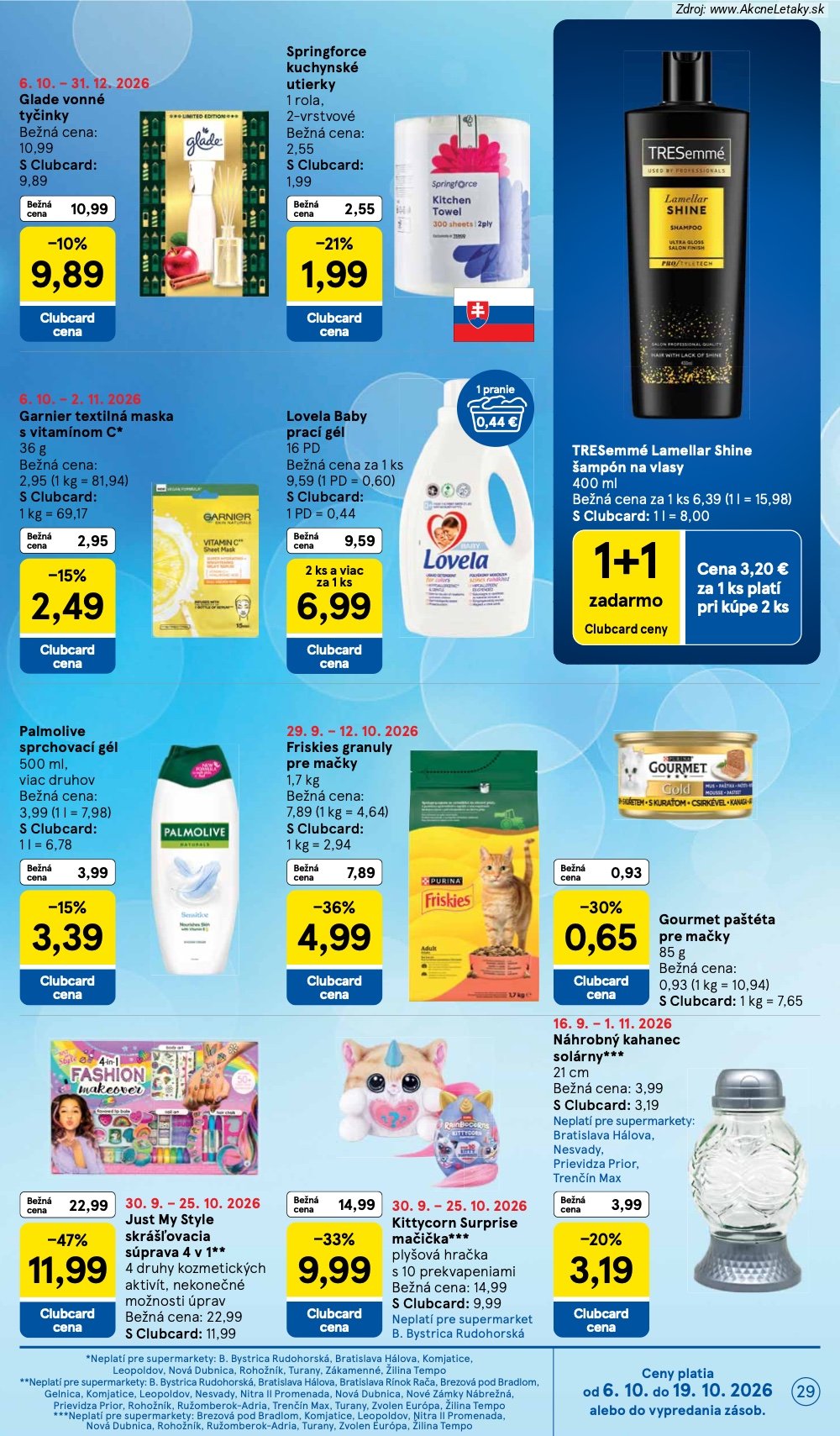 Leták Tesco (7. 10. - 13. 10. 2026) - strana 29 z 30