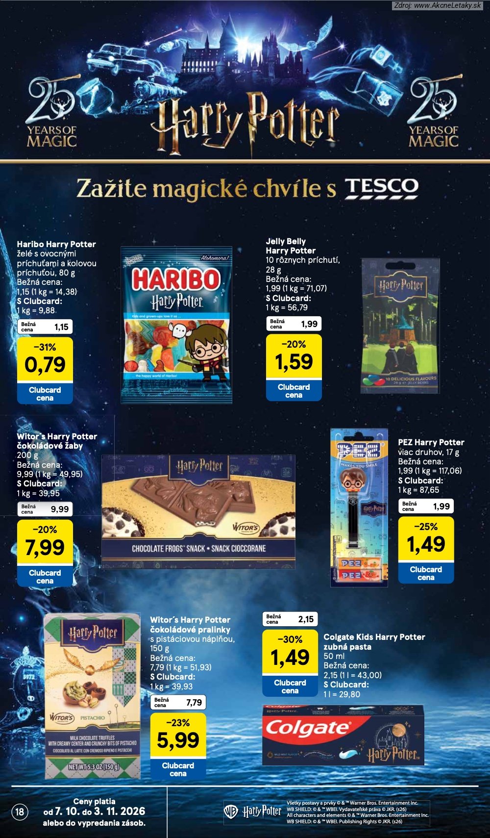 Leták Tesco (7. 10. - 13. 10. 2026) - strana 18 z 51