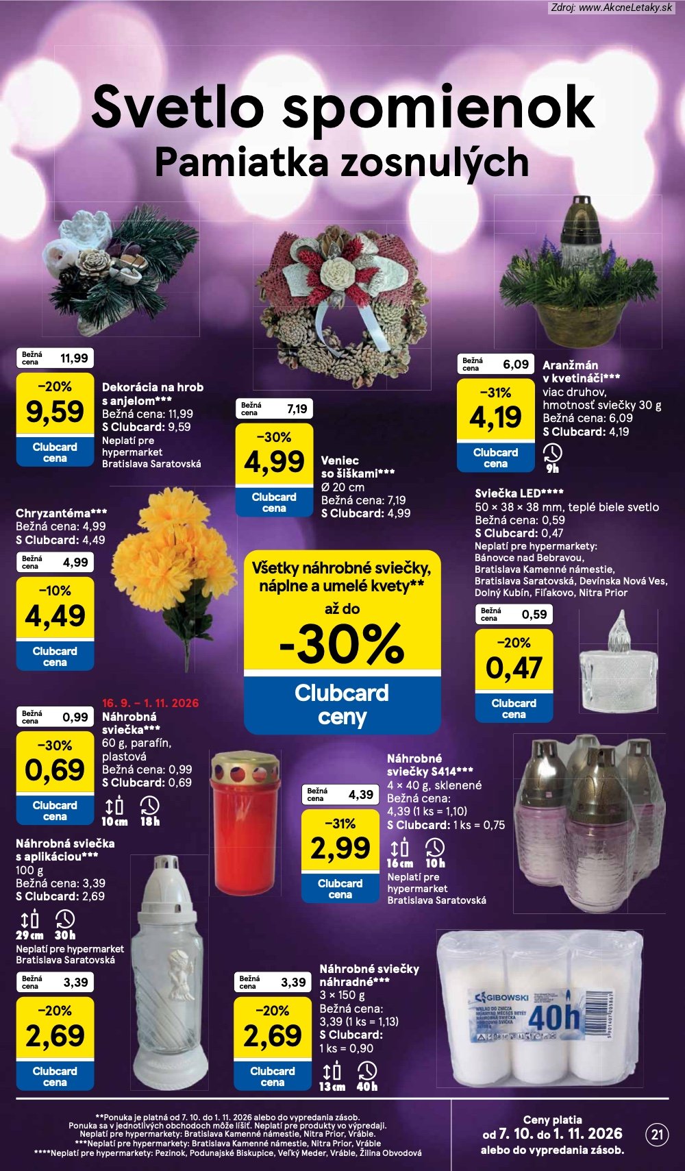Leták Tesco (7. 10. - 13. 10. 2026) - strana 21 z 51