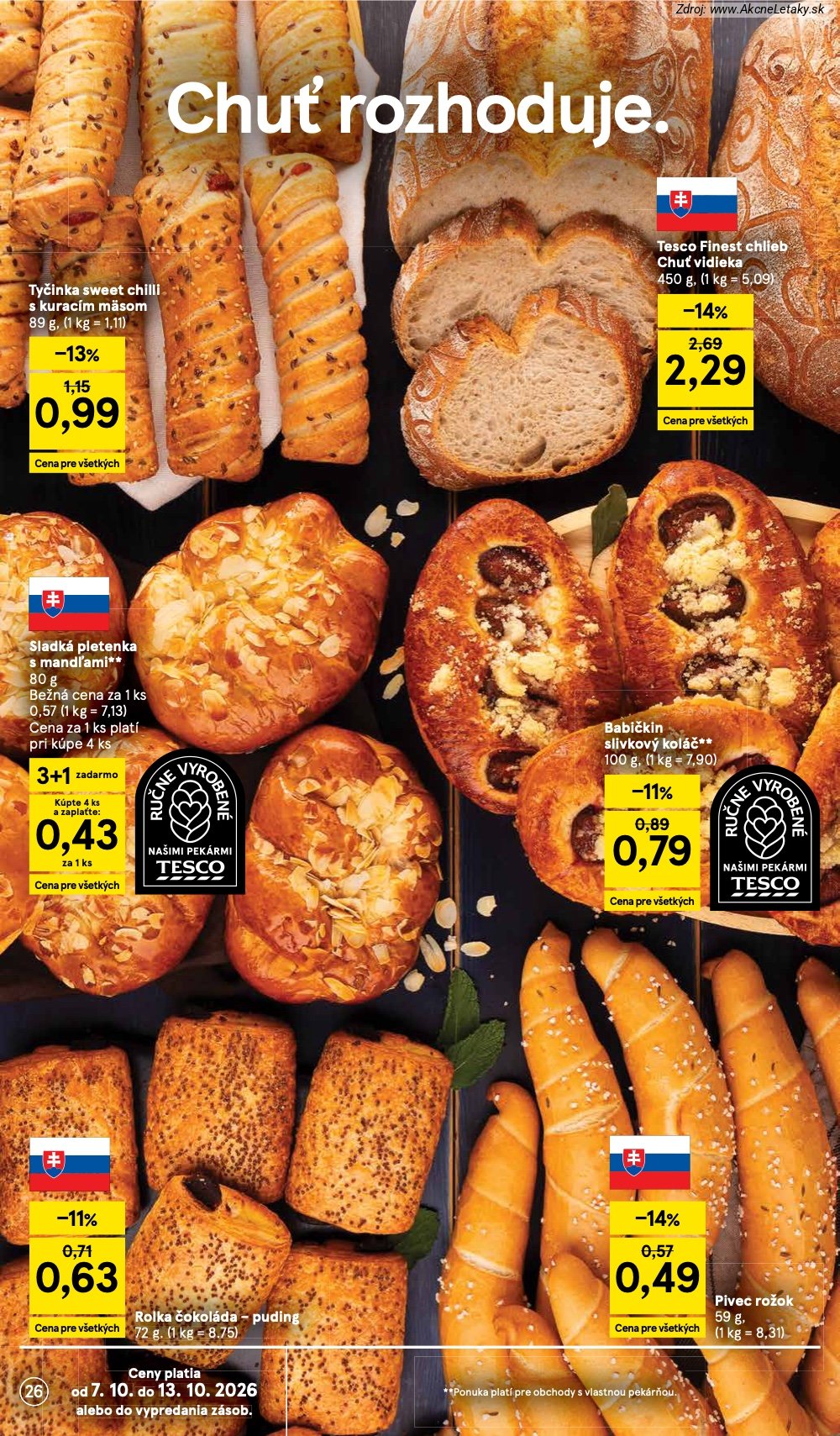 Leták Tesco (7. 10. - 13. 10. 2026) - strana 26 z 51