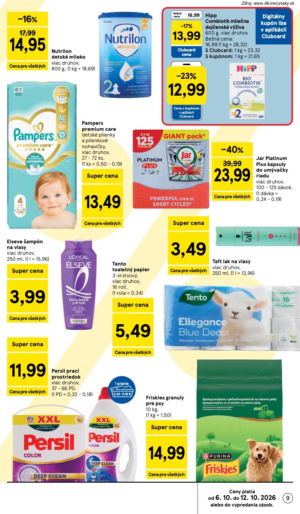 Leták Tesco (7. 10. - 13. 10. 2026) - strana 9 z 51
