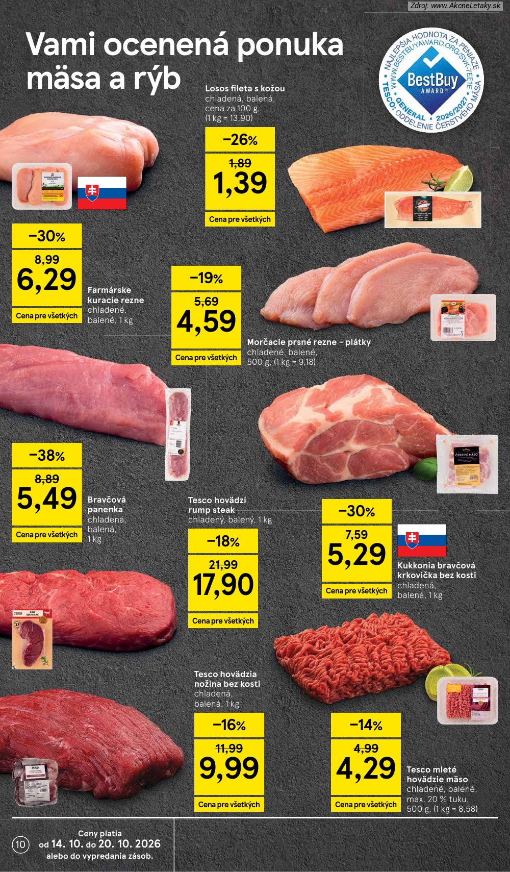 Leták Tesco (14. 10. - 20. 10. 2026) - strana 10 z 29