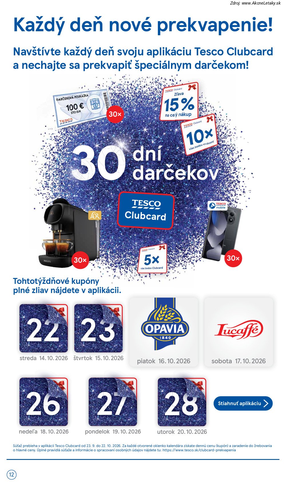 Leták Tesco (14. 10. - 20. 10. 2026) - strana 12 z 29