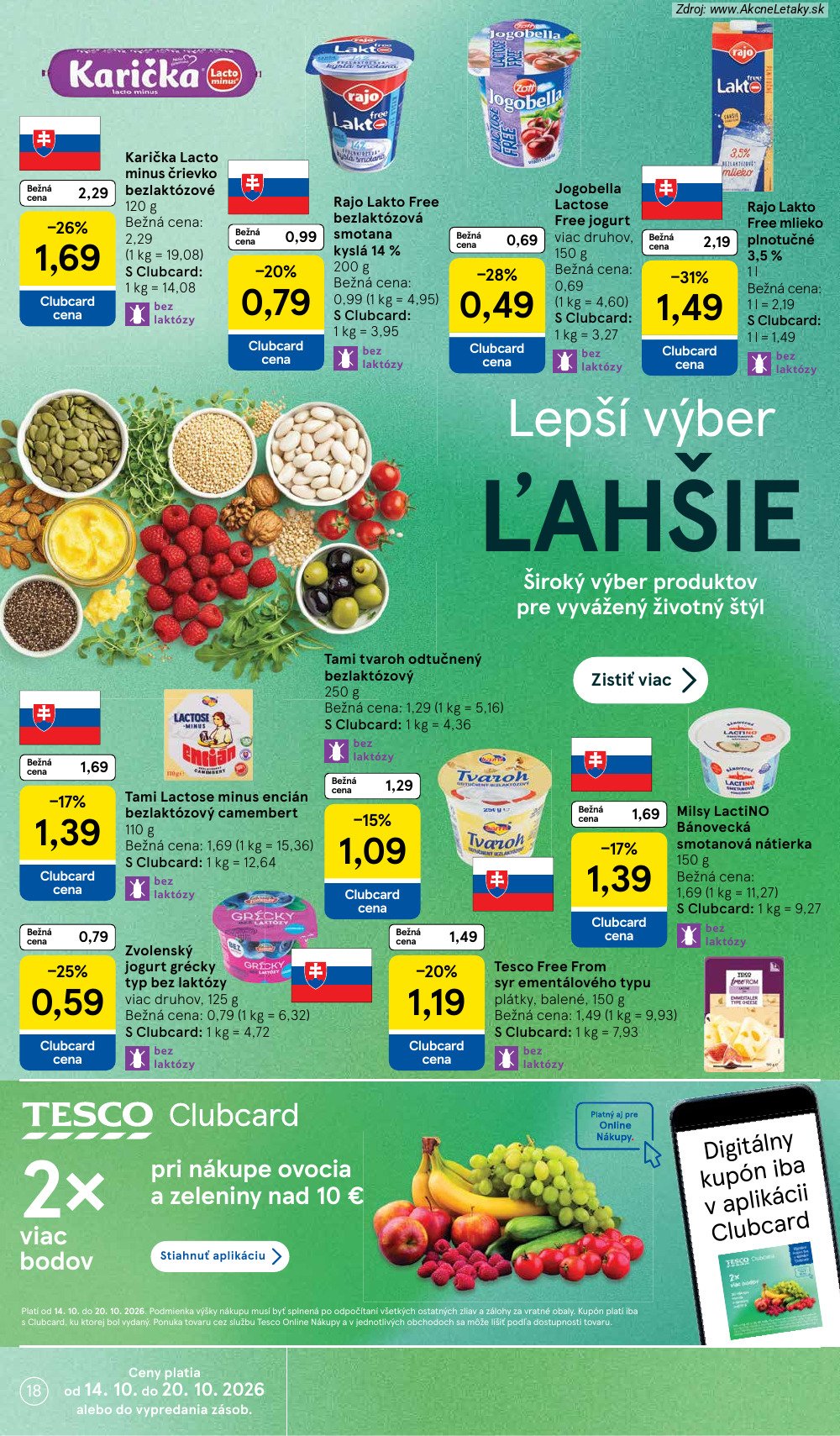 Leták Tesco (14. 10. - 20. 10. 2026) - strana 18 z 29