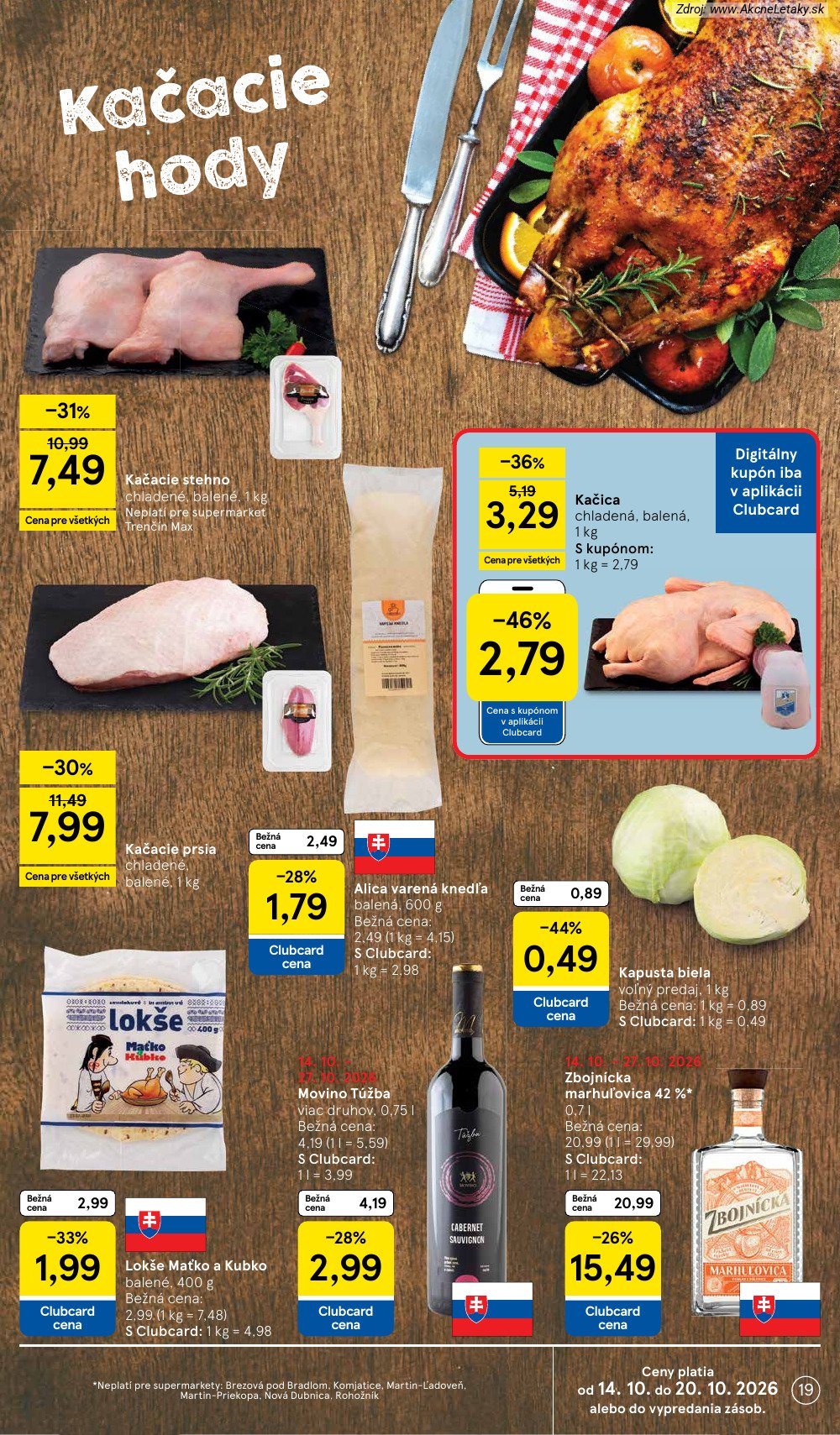 Leták Tesco (14. 10. - 20. 10. 2026) - strana 19 z 29