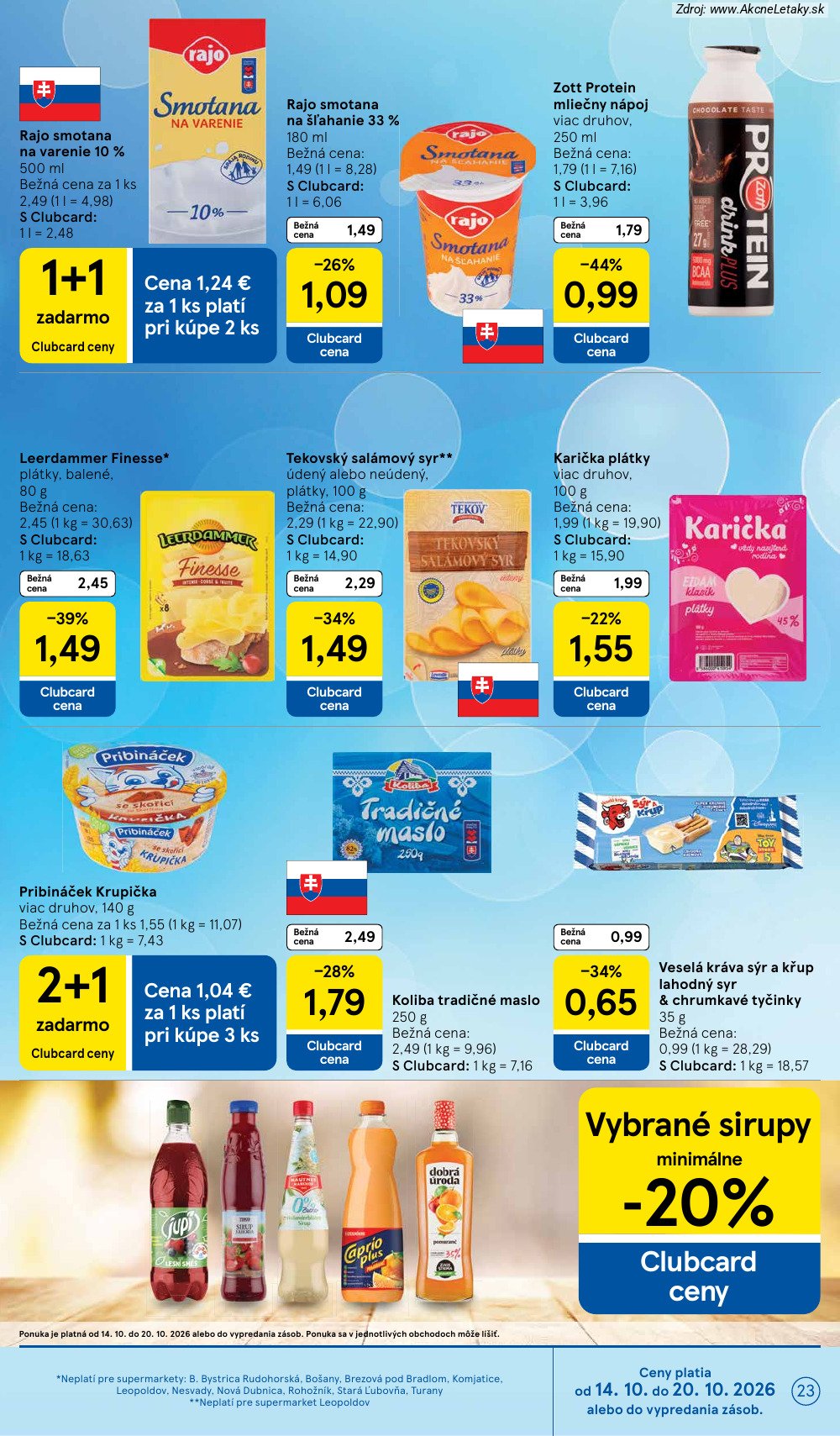 Leták Tesco (14. 10. - 20. 10. 2026) - strana 23 z 29