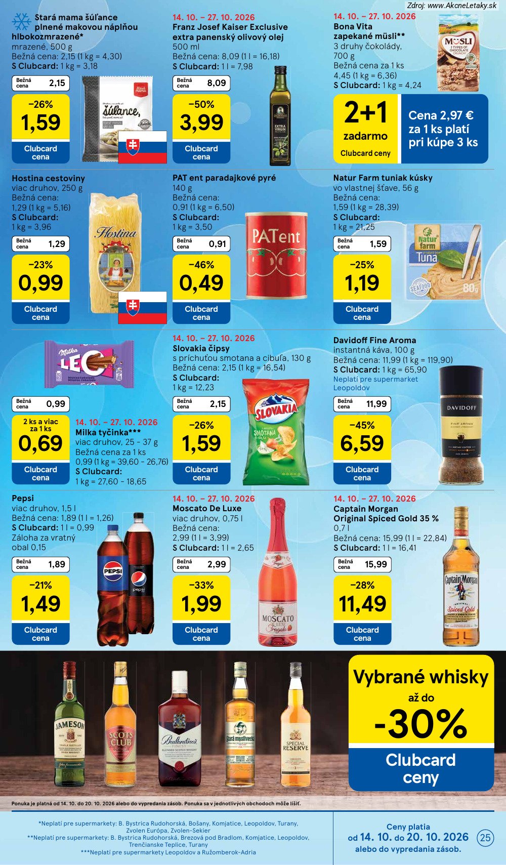 Leták Tesco (14. 10. - 20. 10. 2026) - strana 25 z 29