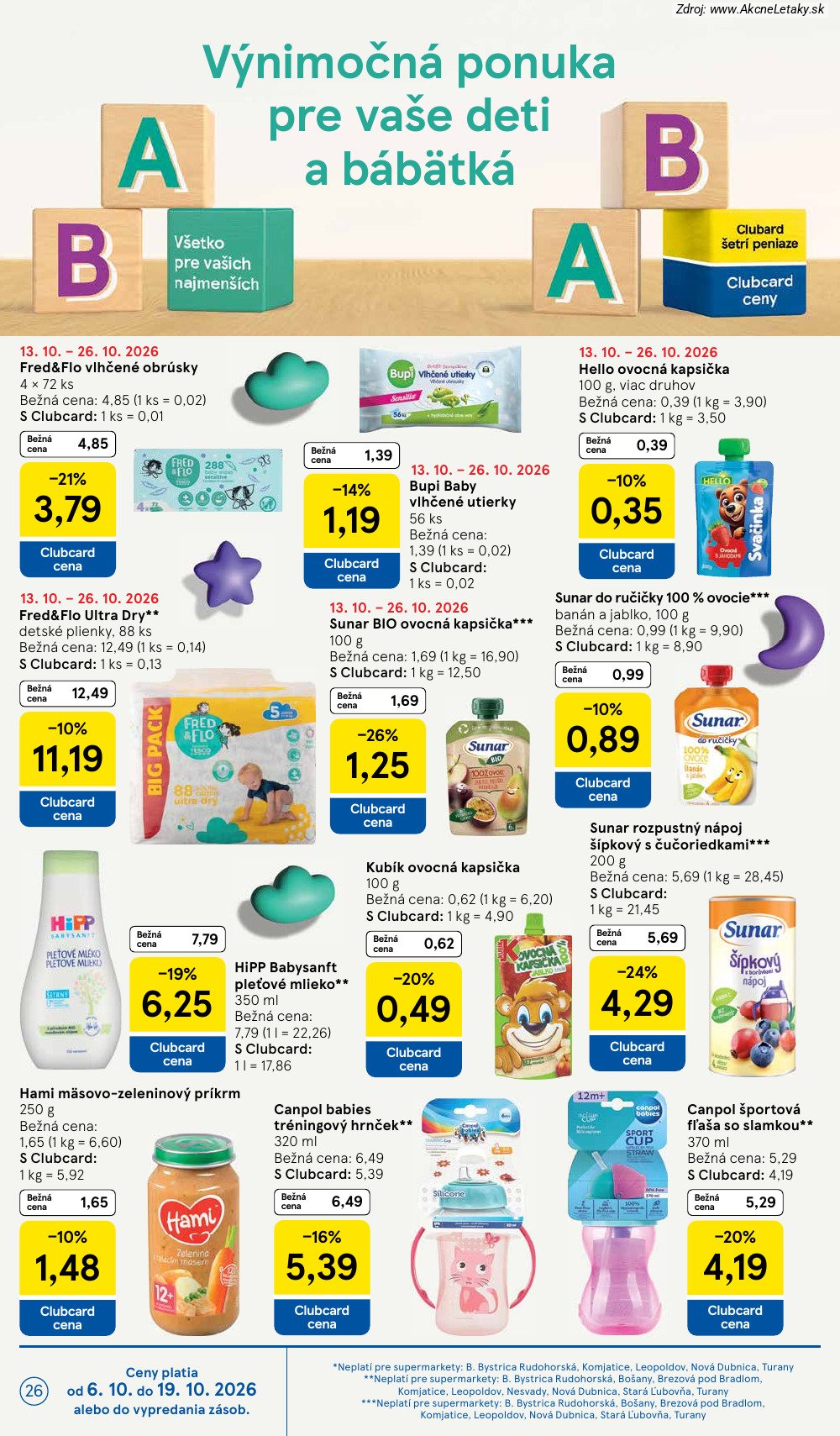 Leták Tesco (14. 10. - 20. 10. 2026) - strana 26 z 29