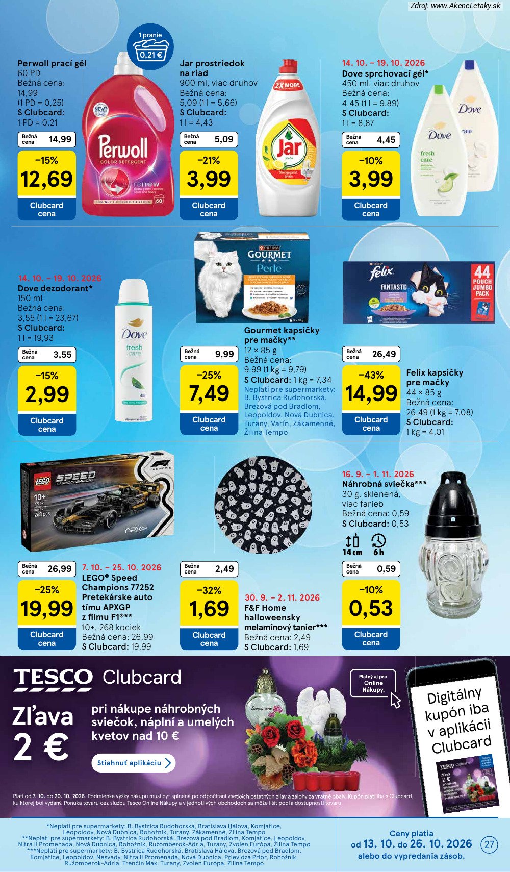 Leták Tesco (14. 10. - 20. 10. 2026) - strana 27 z 29