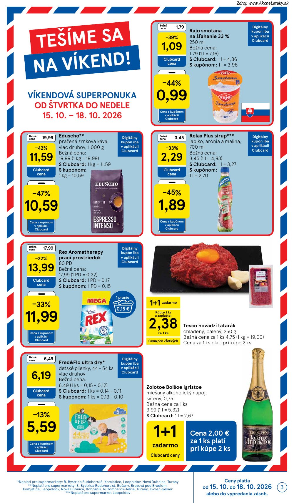 Leták Tesco (14. 10. - 20. 10. 2026) - strana 3 z 29