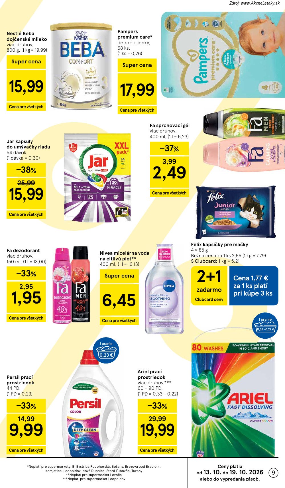 Leták Tesco (14. 10. - 20. 10. 2026) - strana 9 z 29