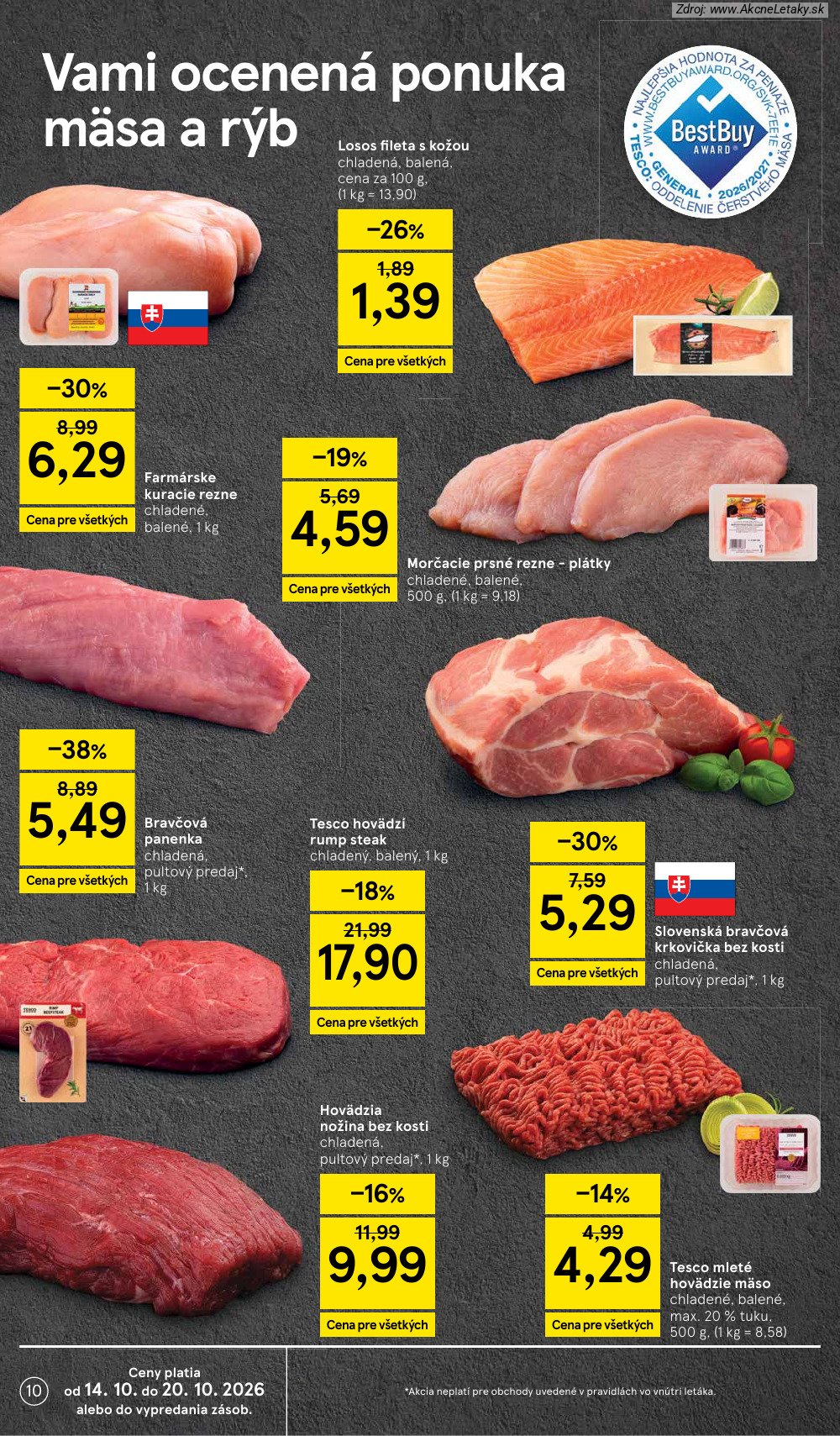 Leták Tesco (14. 10. - 20. 10. 2026) - strana 10 z 45