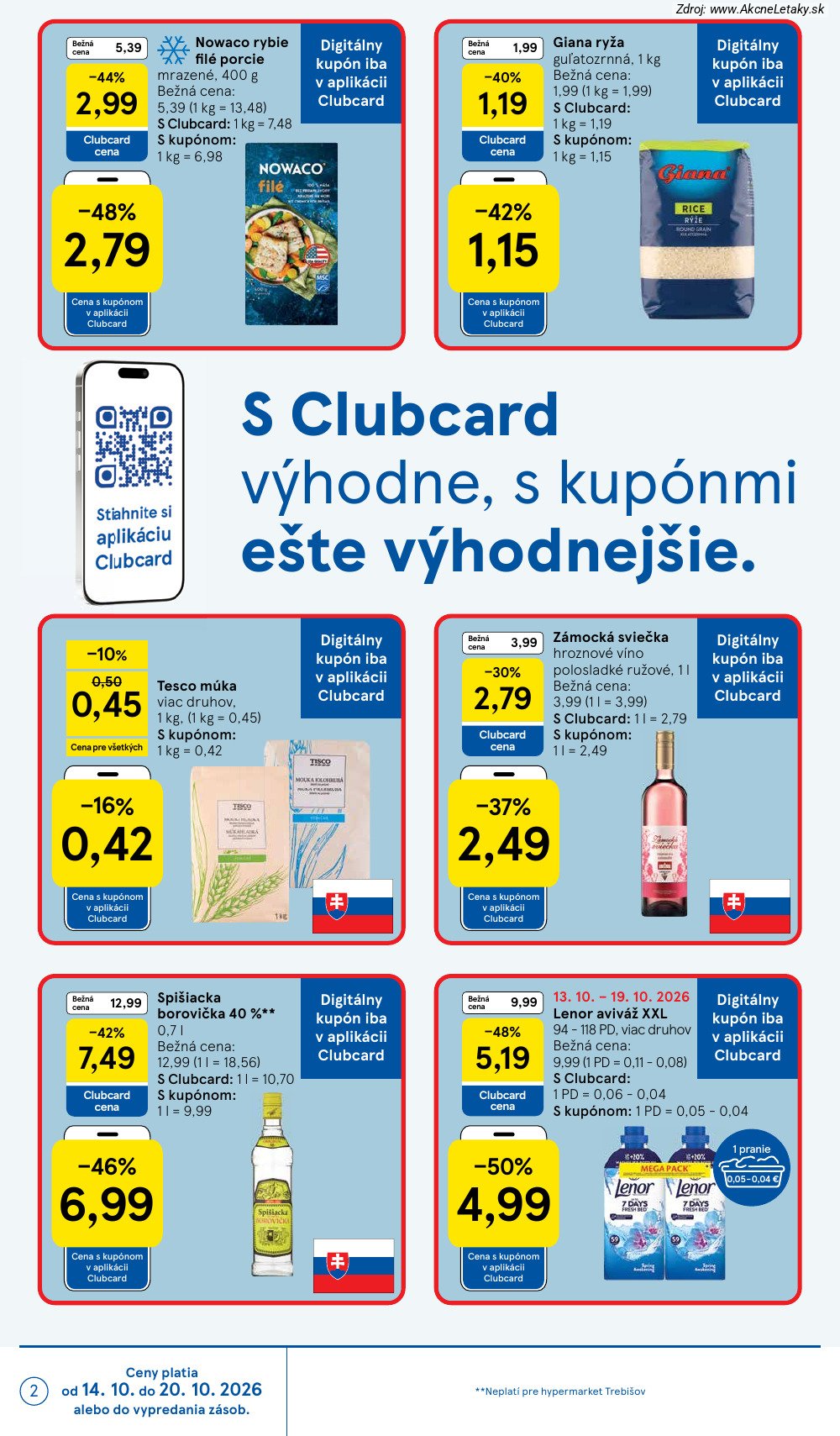 Leták Tesco (14. 10. - 20. 10. 2026) - strana 2 z 45