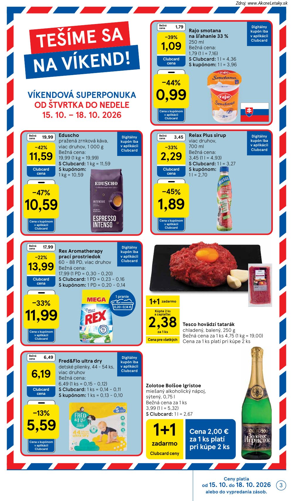 Leták Tesco (14. 10. - 20. 10. 2026) - strana 3 z 45