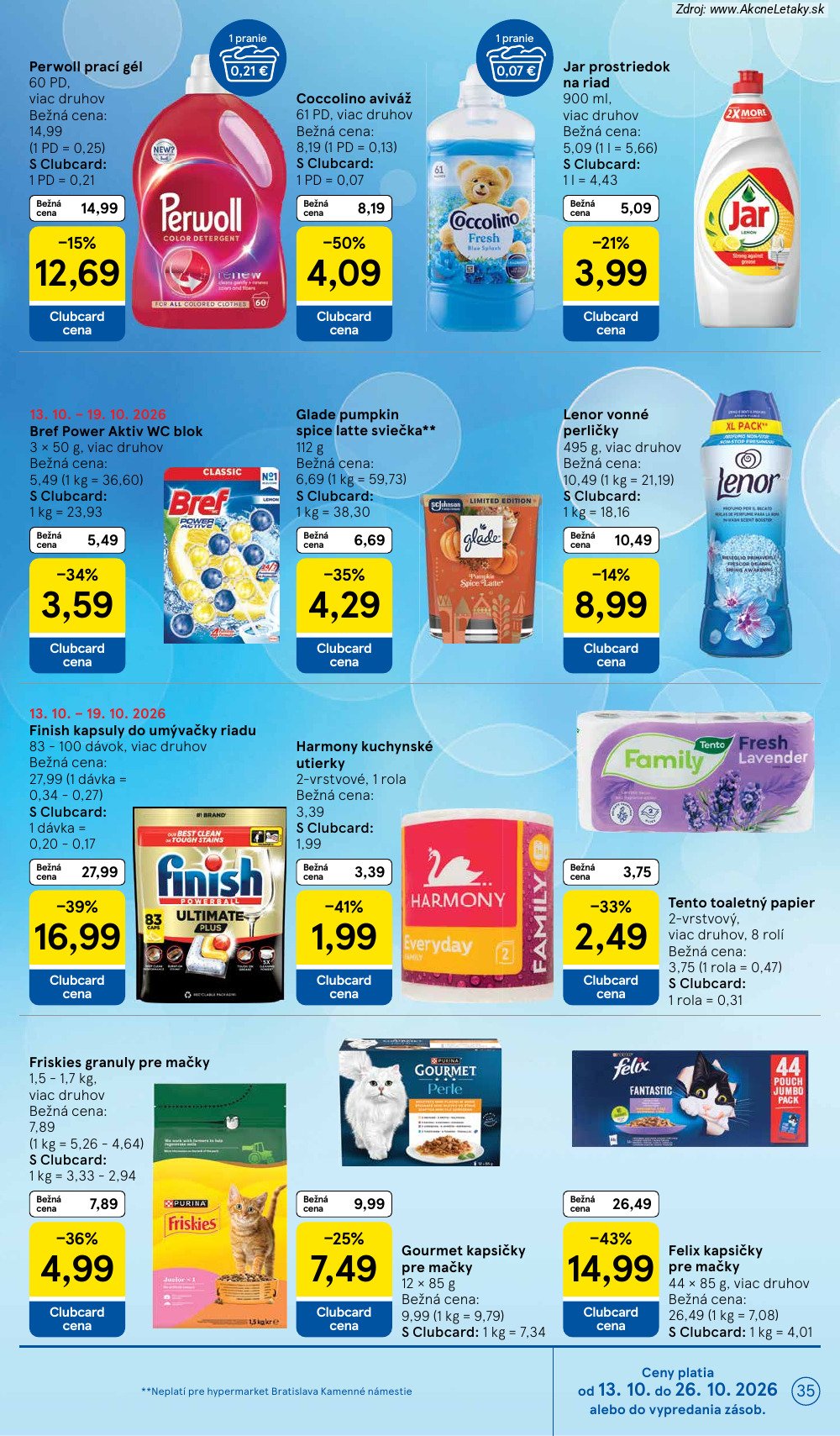 Leták Tesco (14. 10. - 20. 10. 2026) - strana 35 z 45