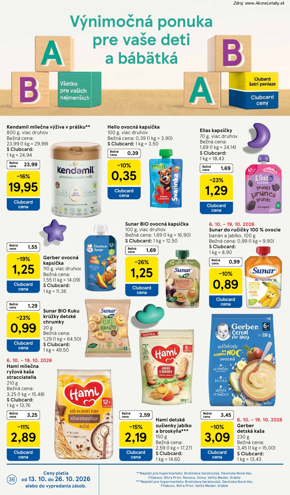 Leták Tesco (14. 10. - 20. 10. 2026) - strana 36 z 45