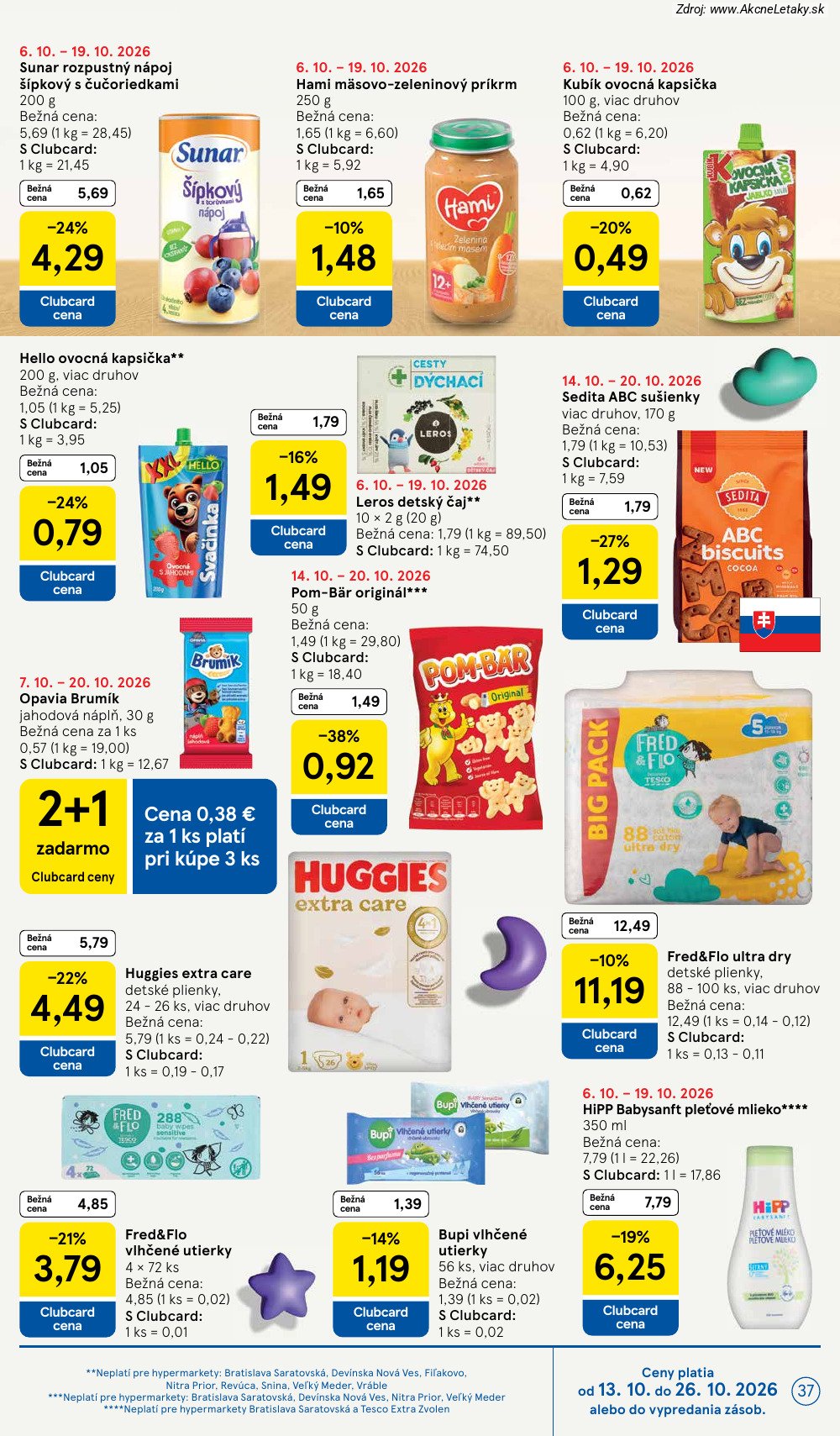 Leták Tesco (14. 10. - 20. 10. 2026) - strana 37 z 45
