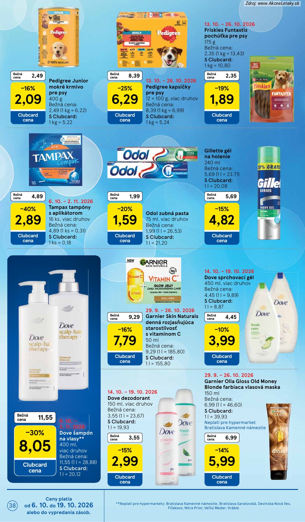 Leták Tesco (14. 10. - 20. 10. 2026) - strana 38 z 45